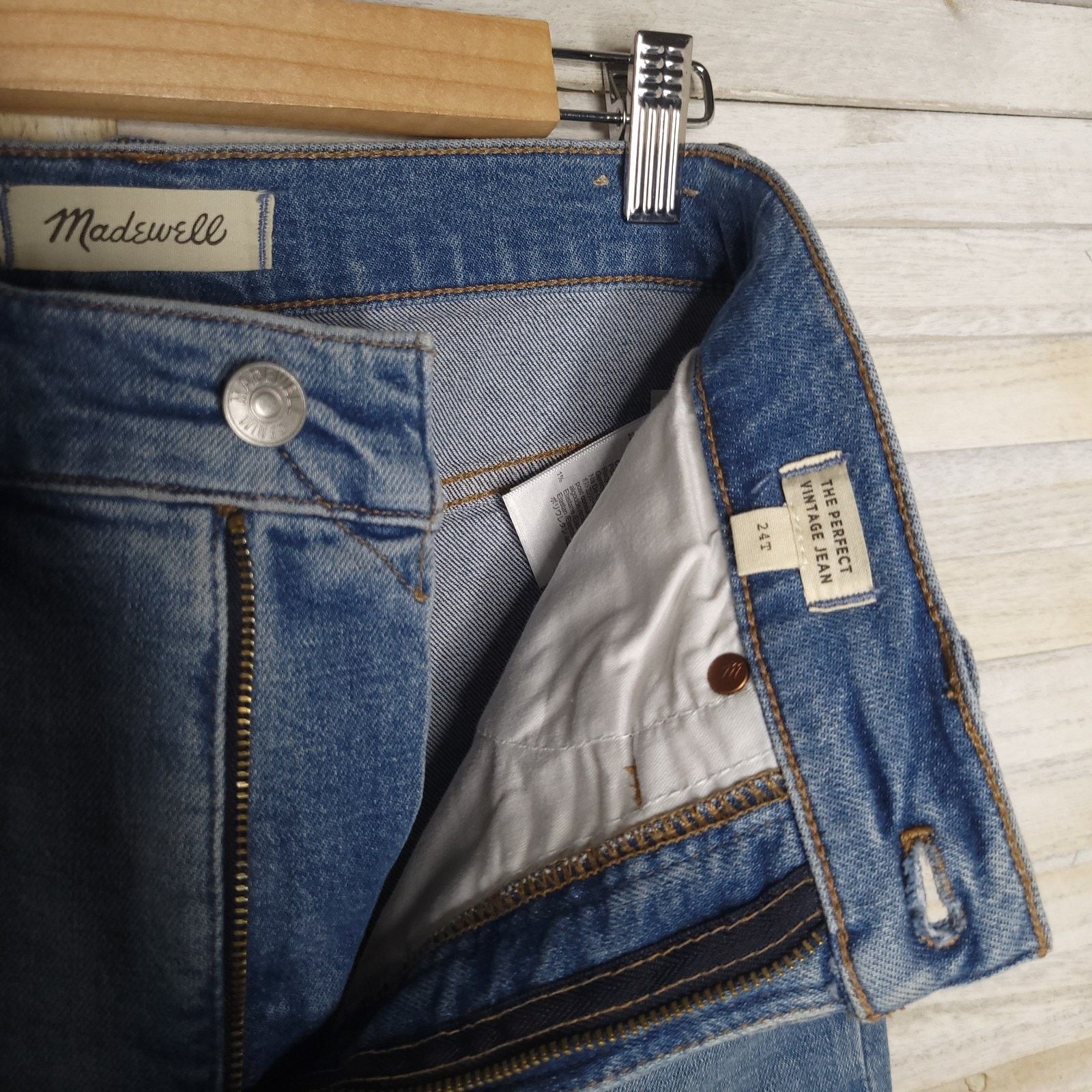 Madewell Madewell The Perfect Vintage Jean Size 24T High Rise Tall Size 28" / US 6 / IT 42 - 2 Thumbnail