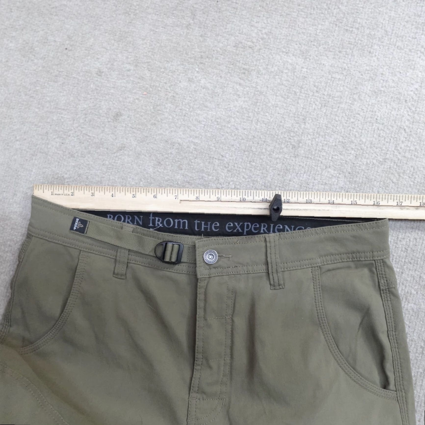 Prana Prana Brion Pants 32 x 32 Green Gray Solid Chino Straight Size US 32 / EU 48 - 6 Thumbnail