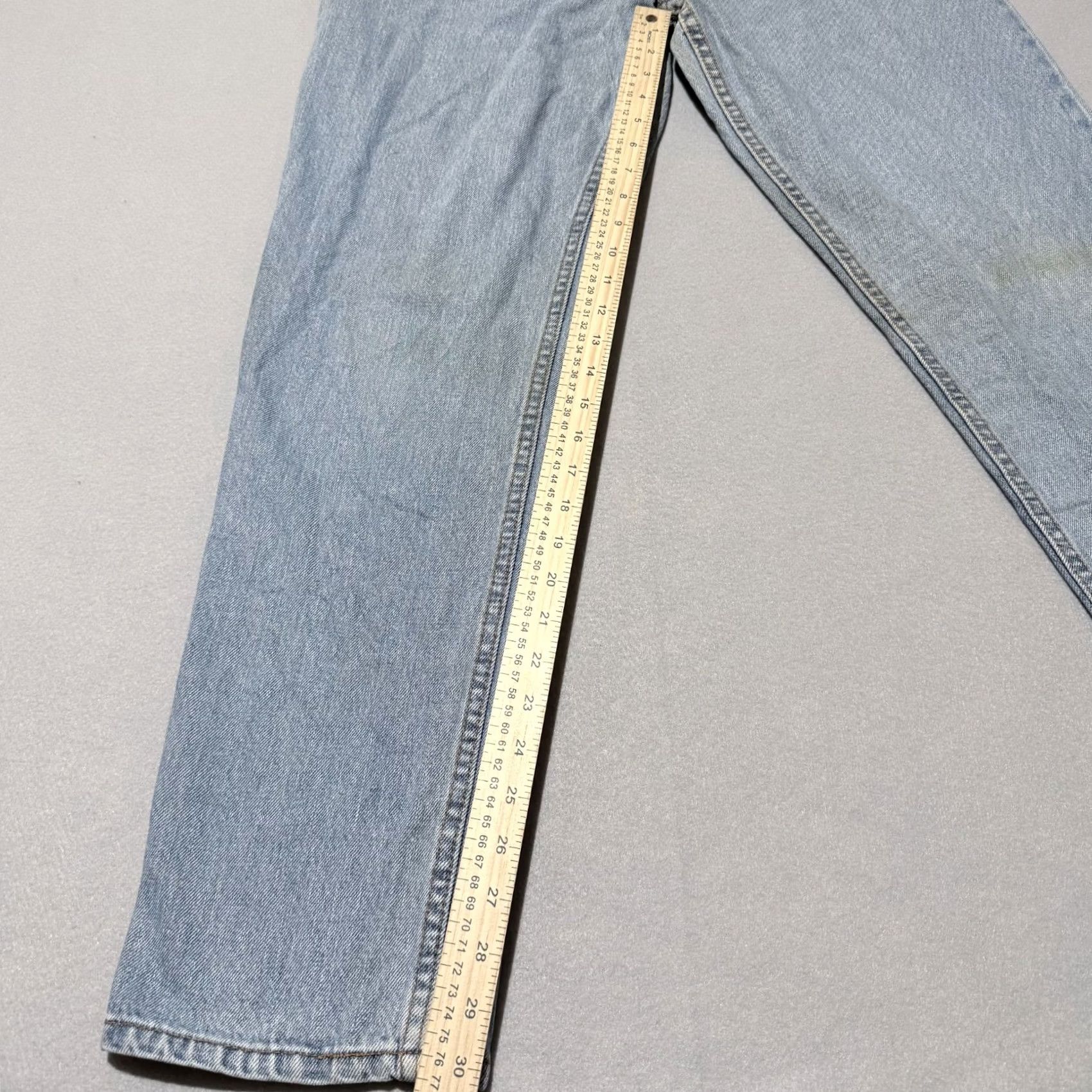 Levi's Levi's Jeans Womens Light Blue 550 Relaxed Tapered High-Rise 14L Denim 30in Inseam Buttons Zip 5-Pocket City 90s Vintage Women's Jeans Size 36" / US 14 / IT 50 - 6 Thumbnail