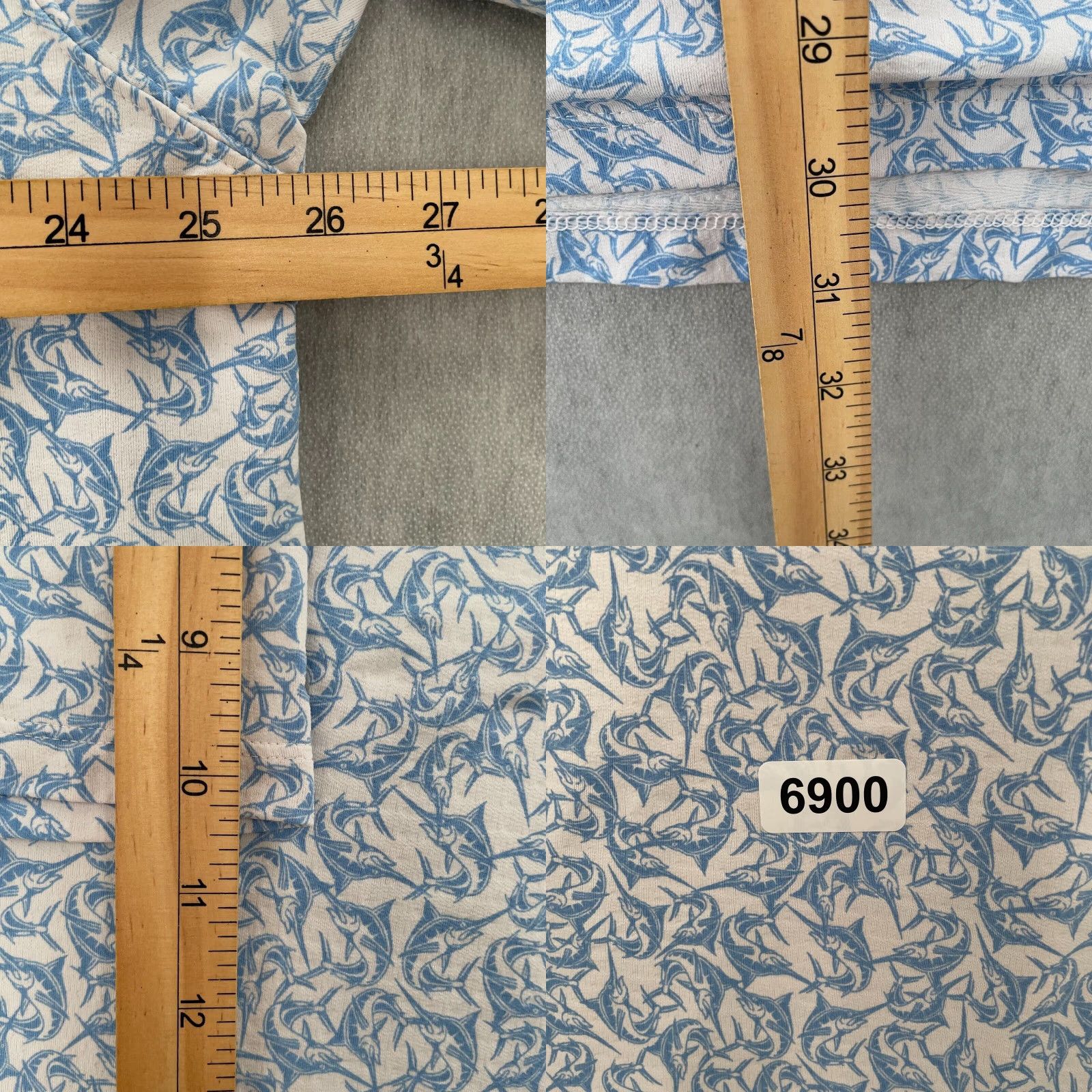 Vintage VINTAGE Ibkul Polo Shirt Mens 2XL Short Sleeve Blue White All Over Fish Print Activewear Size US XXL / EU 58 / 5 - 8 Thumbnail