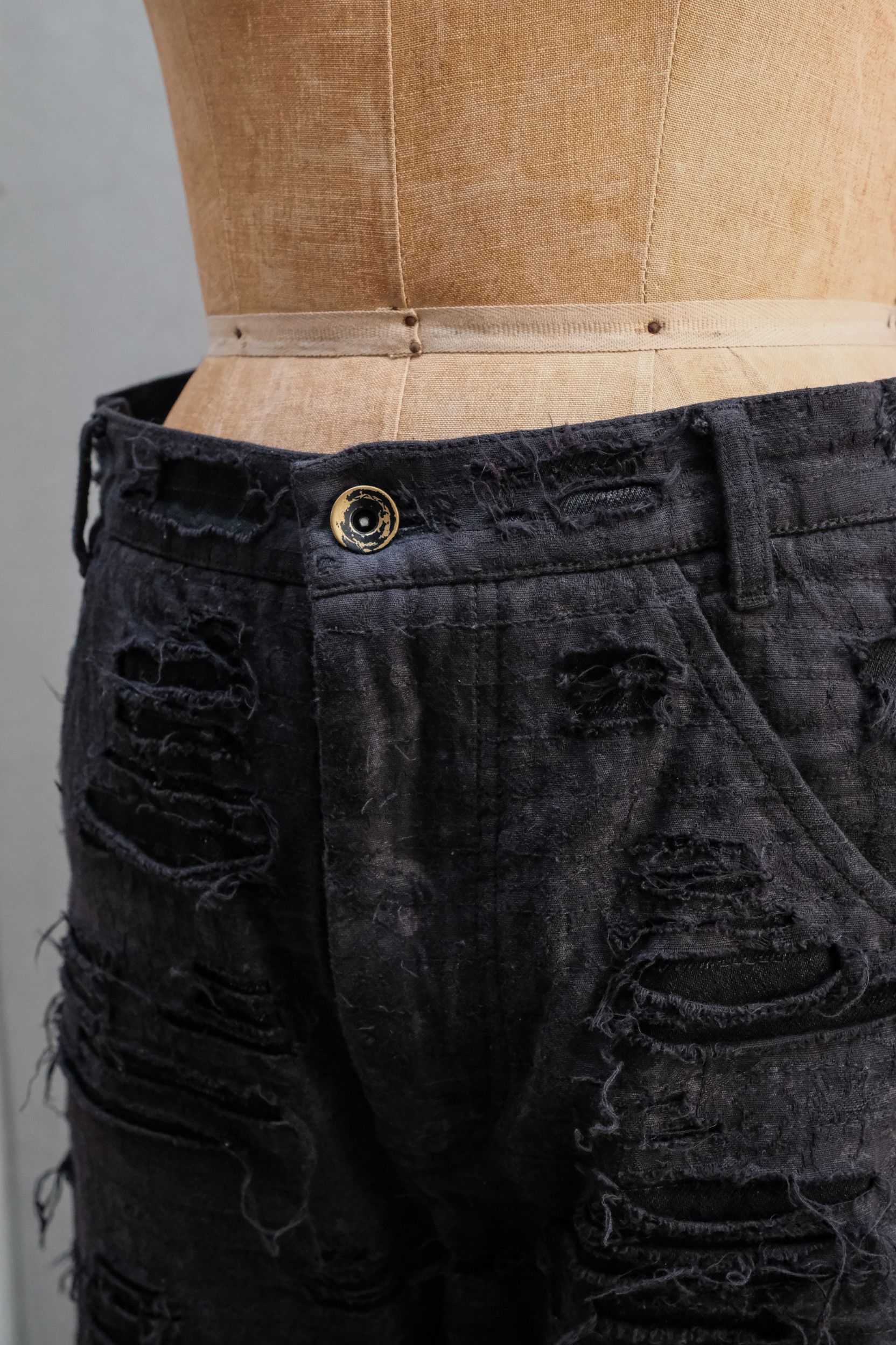 Professor.E Professor.E - E BORO JEANS 22FW-PE-TRL-02 Black Size US 31 - 2 Thumbnail