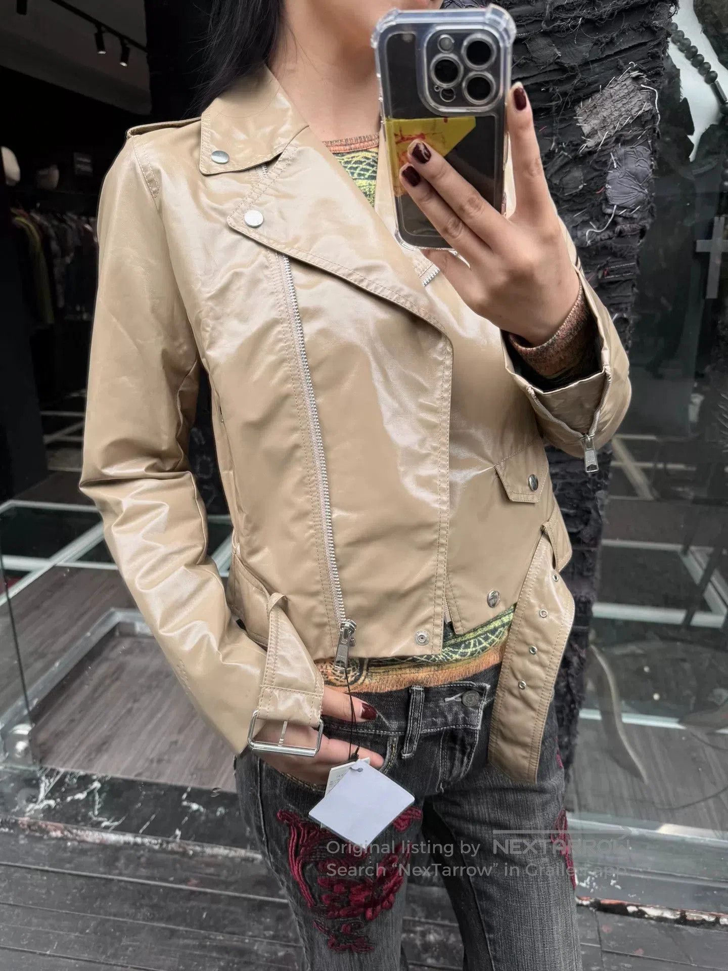 Jean Paul Gaultier Jean Paul Gaultier Glossy Leather Jacket. Size S / US 4 / IT 40 - 1 Thumbnail