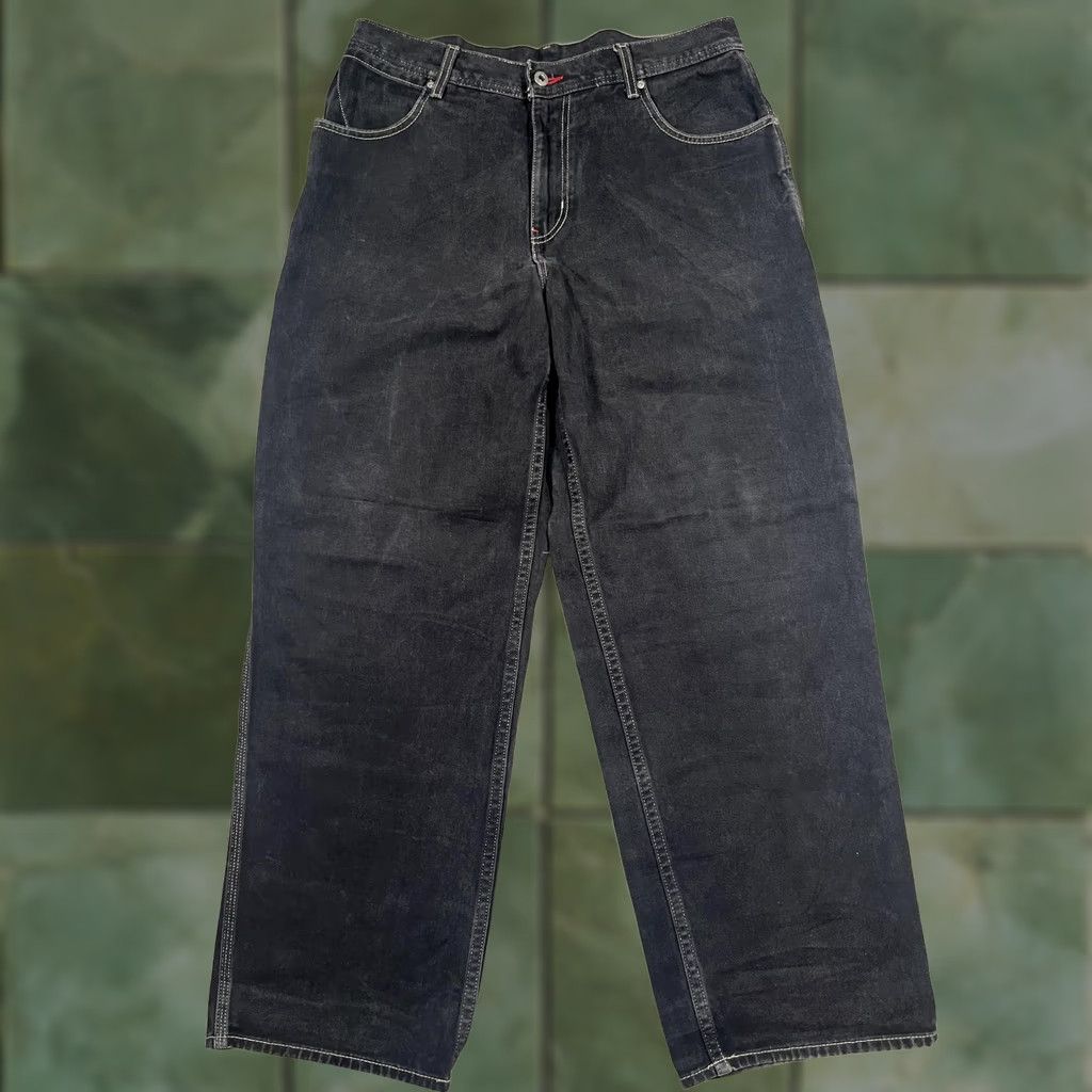 Denime Tommy Jeans Jeans Mens 34x32 Black Denim Relaxed Straight Leg Carpenter Size US 34 / EU 50 - 1 Thumbnail