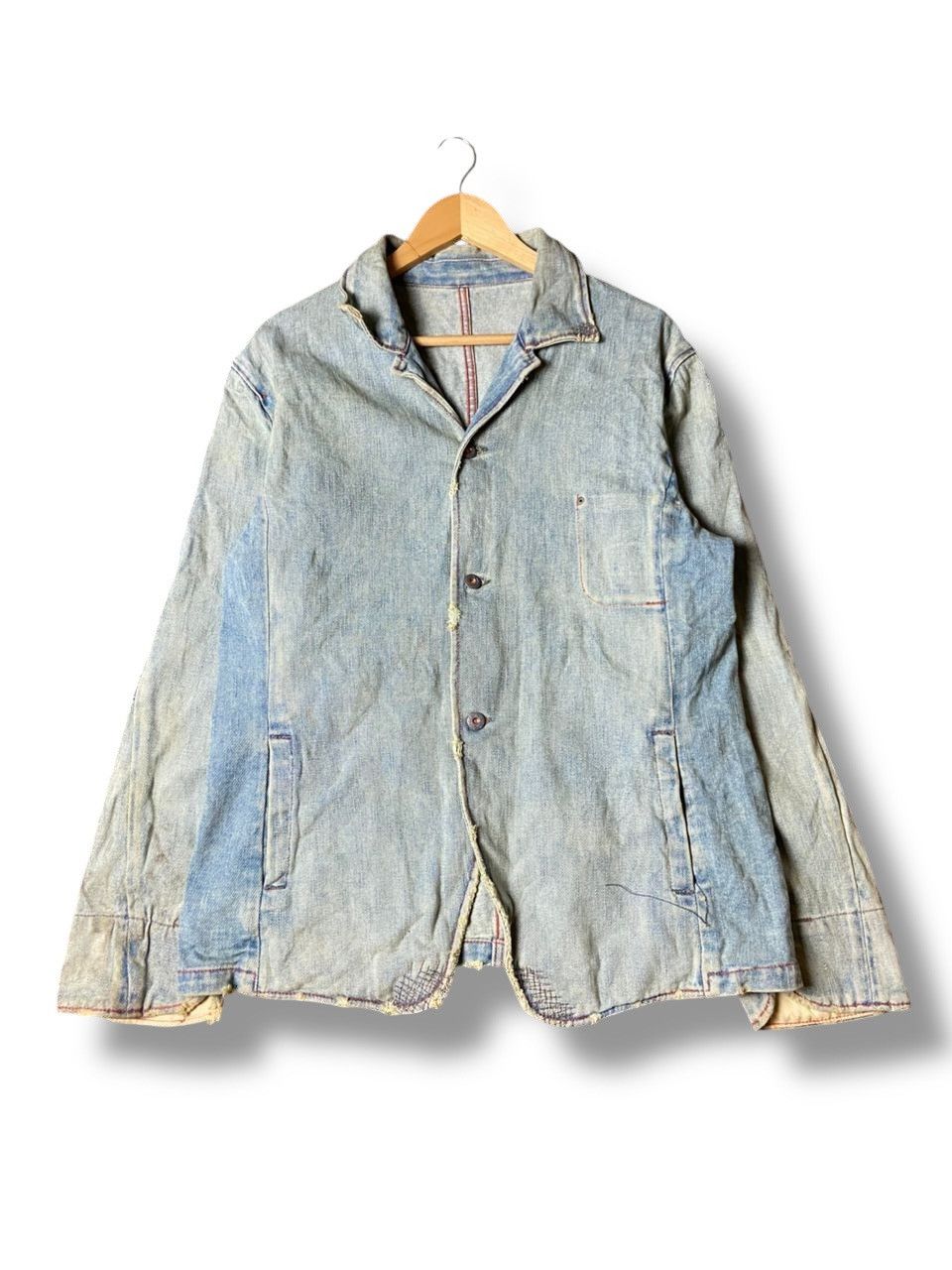 Japanese Brand Royal Blue Brand Denim Jeans Jacket (165) Size US L / EU 52-54 / 3 - 1 Thumbnail