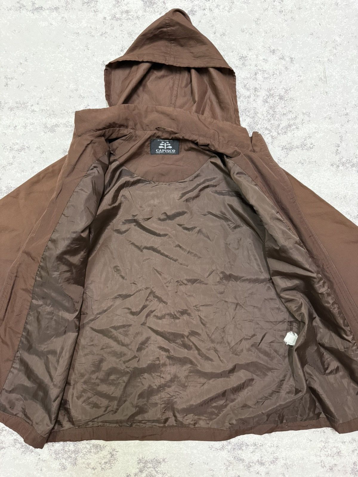 Japanese Brand VINTAGE CAPISCO CHEKERED WINDBREKAER JACKET HOODIE Size US S / EU 44-46 / 1 - 9 Thumbnail