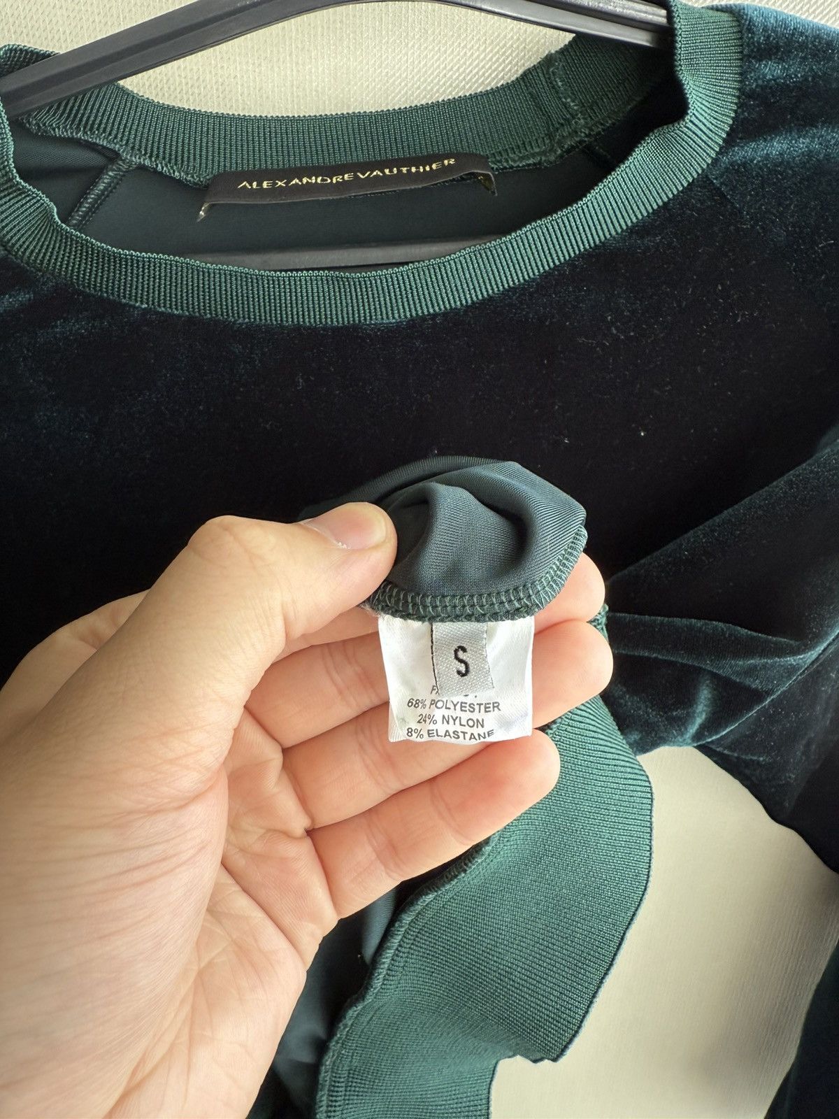 Alexandre Vauthier Alexandre Vauthier green sweatshirt size s Size S / US 4 / IT 40 - 3 Thumbnail