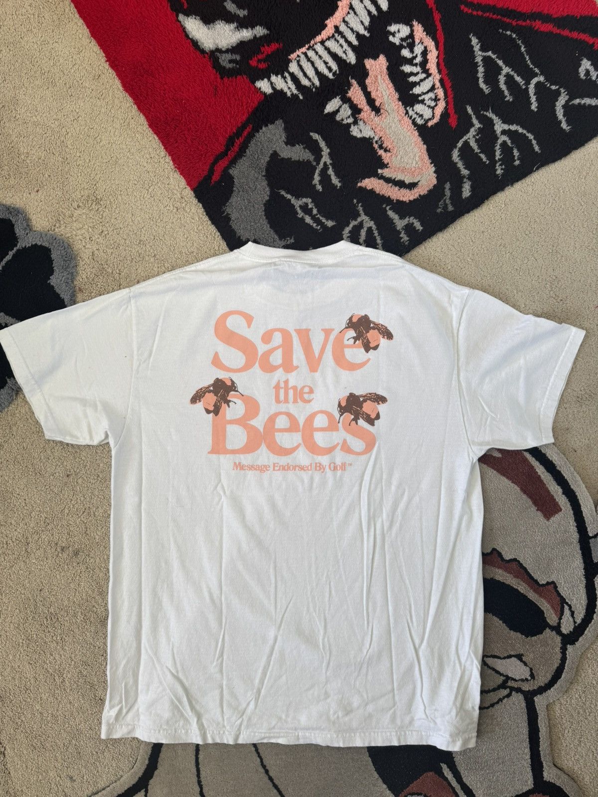 Golf Wang Golf Save The Bees Pink T-shirt L Size US XL / EU 56 / 4 - 1 Thumbnail