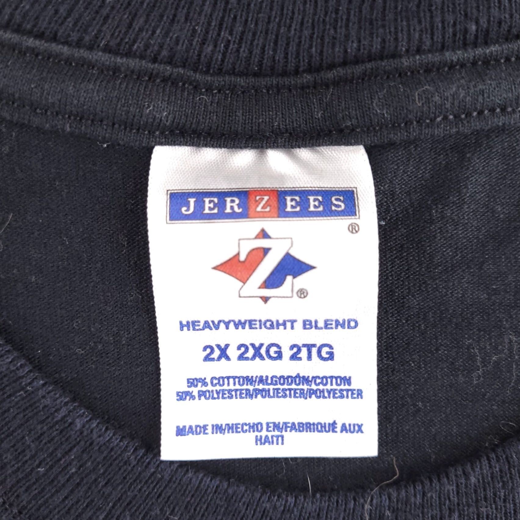 Jerzees Get Amped Magazine T Shirt Mens 2XL Black Short Sleeve Shirt Mens 2XL Black Logo Crew Neck Size US XXL / EU 58 / 5 - 3 Thumbnail