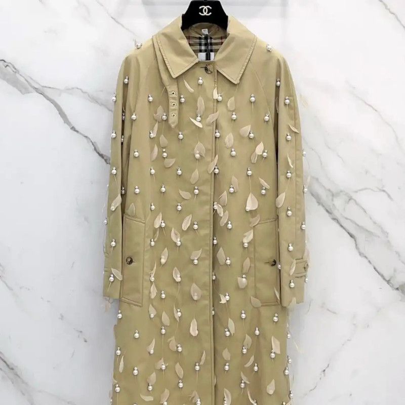 Burberry Burberry Spring Autumn Khaki Cotton Trench Coat Size S / US 4 / IT 40 - 1 Thumbnail