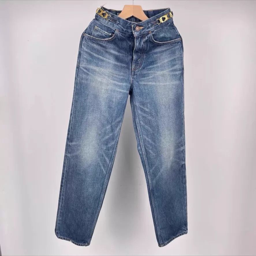 Celine Celine Blue Canvas Jeans 155 24 Size 24" / US 00 / IT 34 - 1 Thumbnail