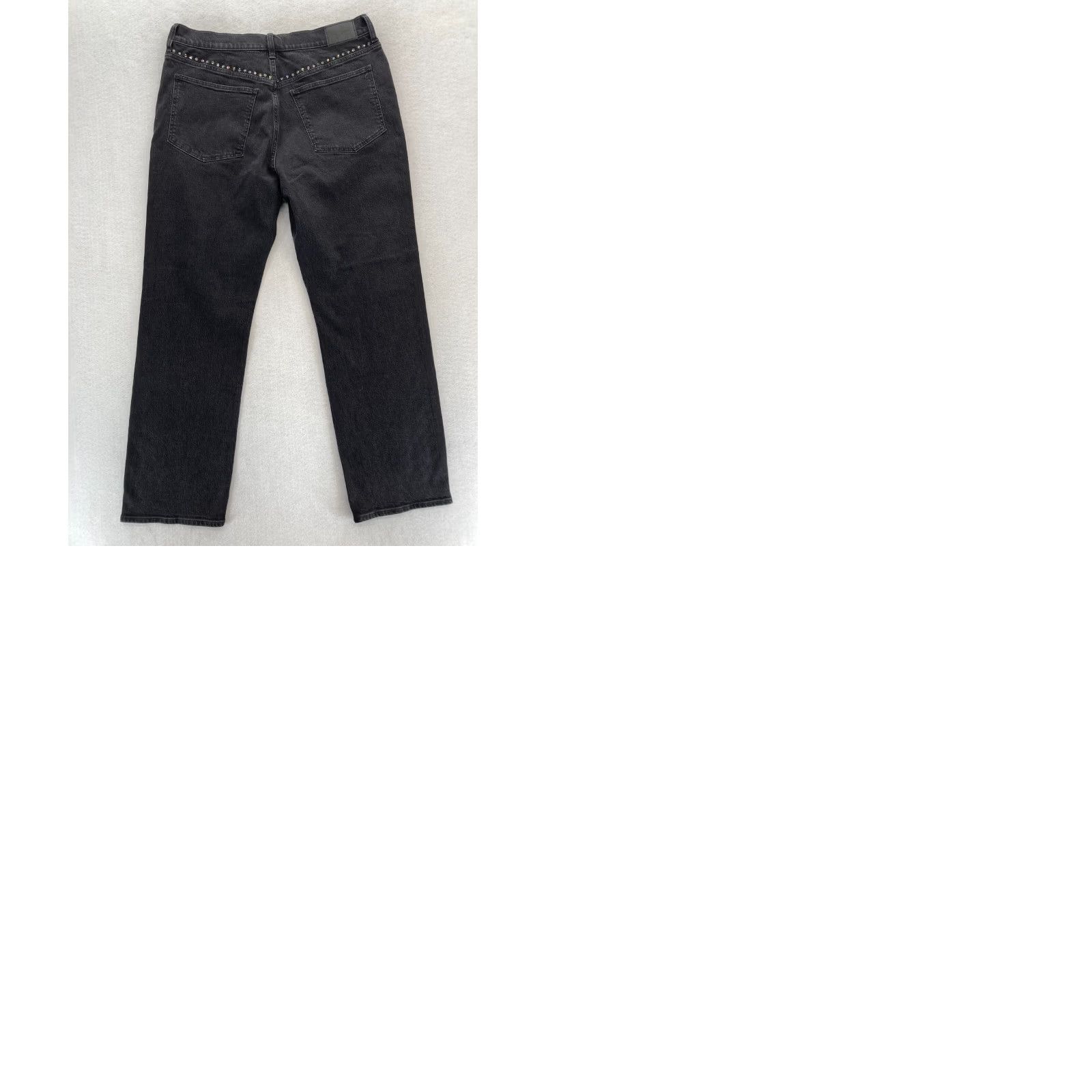 Madewell Madewell 90s Straight Jeans Women's 32 Black Denim High Rise Stretch Studded Y2K Jeans Size 24" / US 00 / IT 34 - 10 Thumbnail