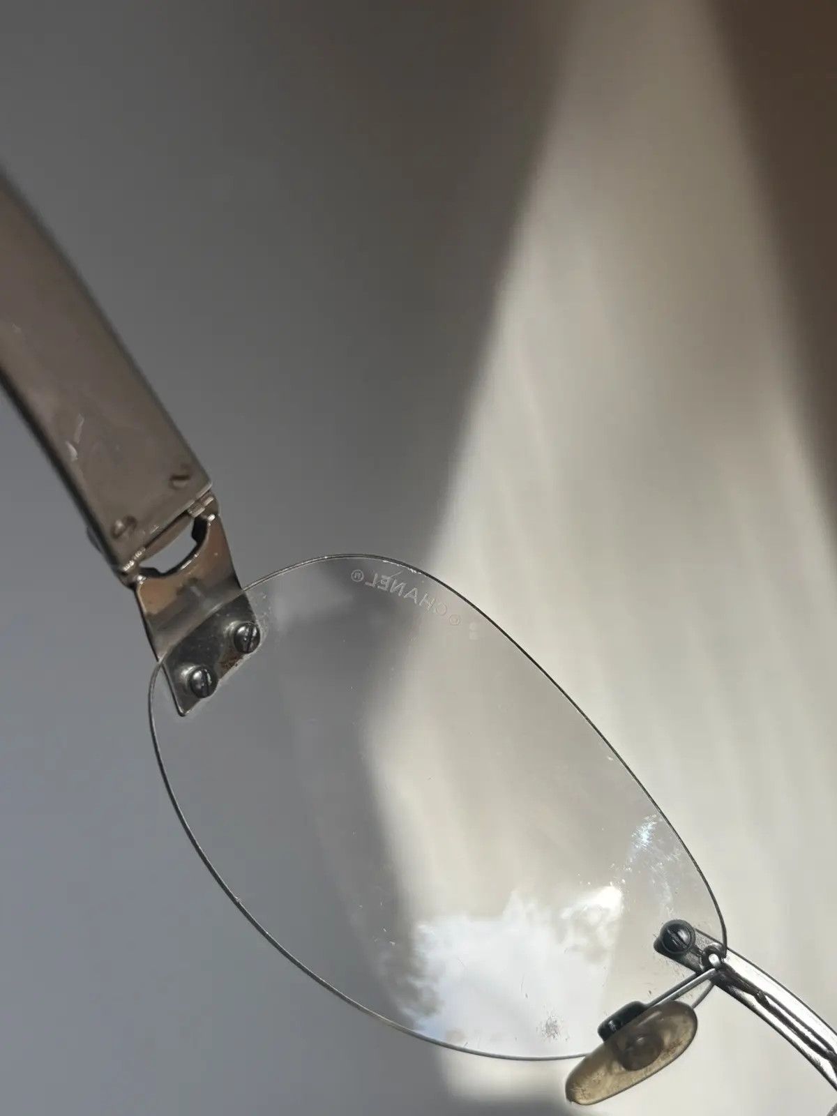 Chanel × Vintage CHANEL Sunglasses 4037 Rimless Rhinestone 4017 Shields RI832 Size ONE SIZE - 2 Thumbnail