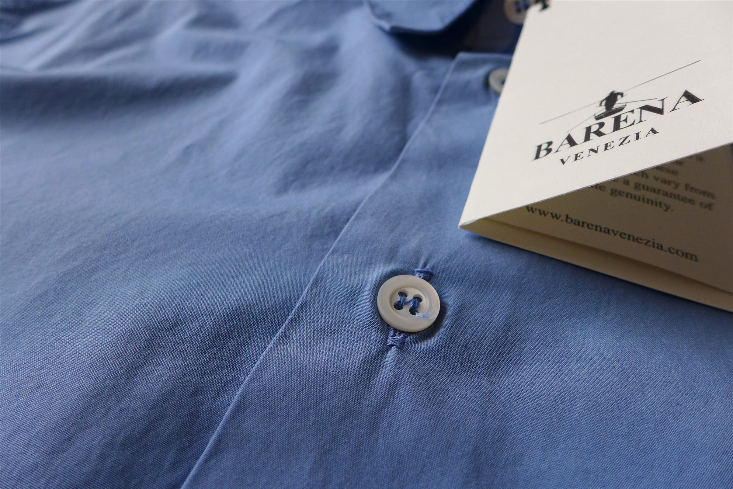 Barena Barena Coppi Supio Shirt -- Sky Blue Cotton Size US L / EU 52-54 / 3 - 14 Thumbnail
