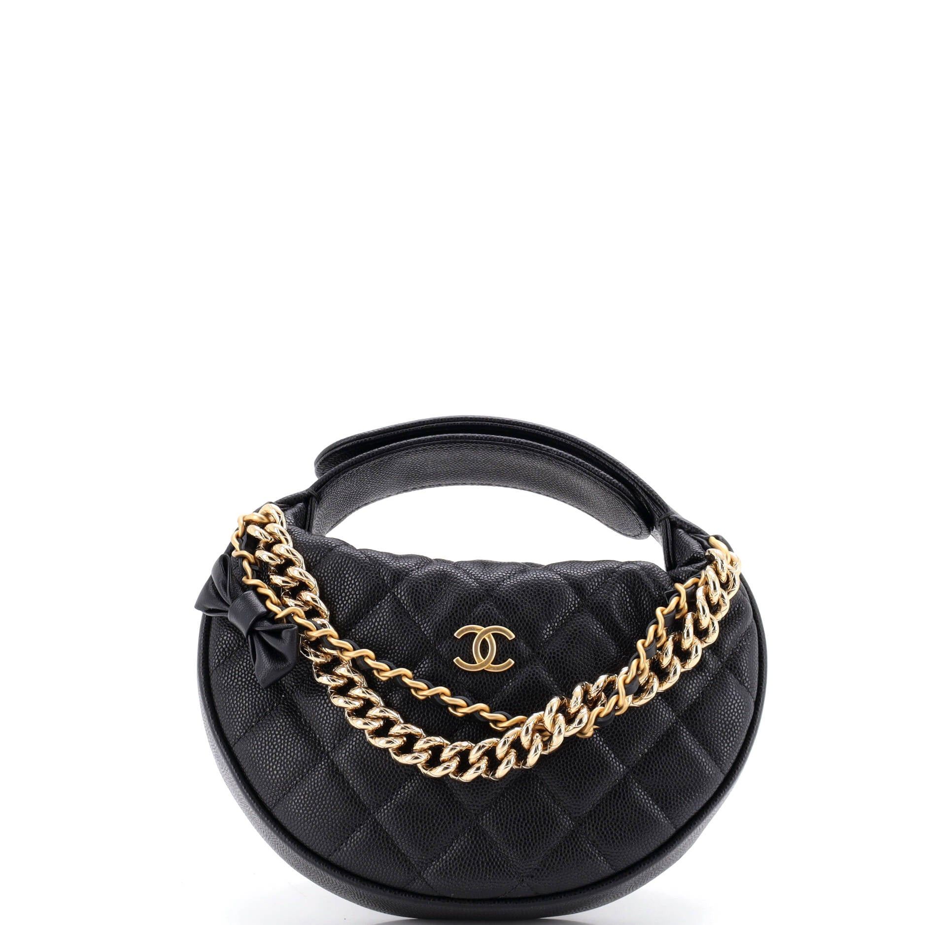 Chanel Double Chain Bow Hobo Pouch Size ONE SIZE - 1 Thumbnail