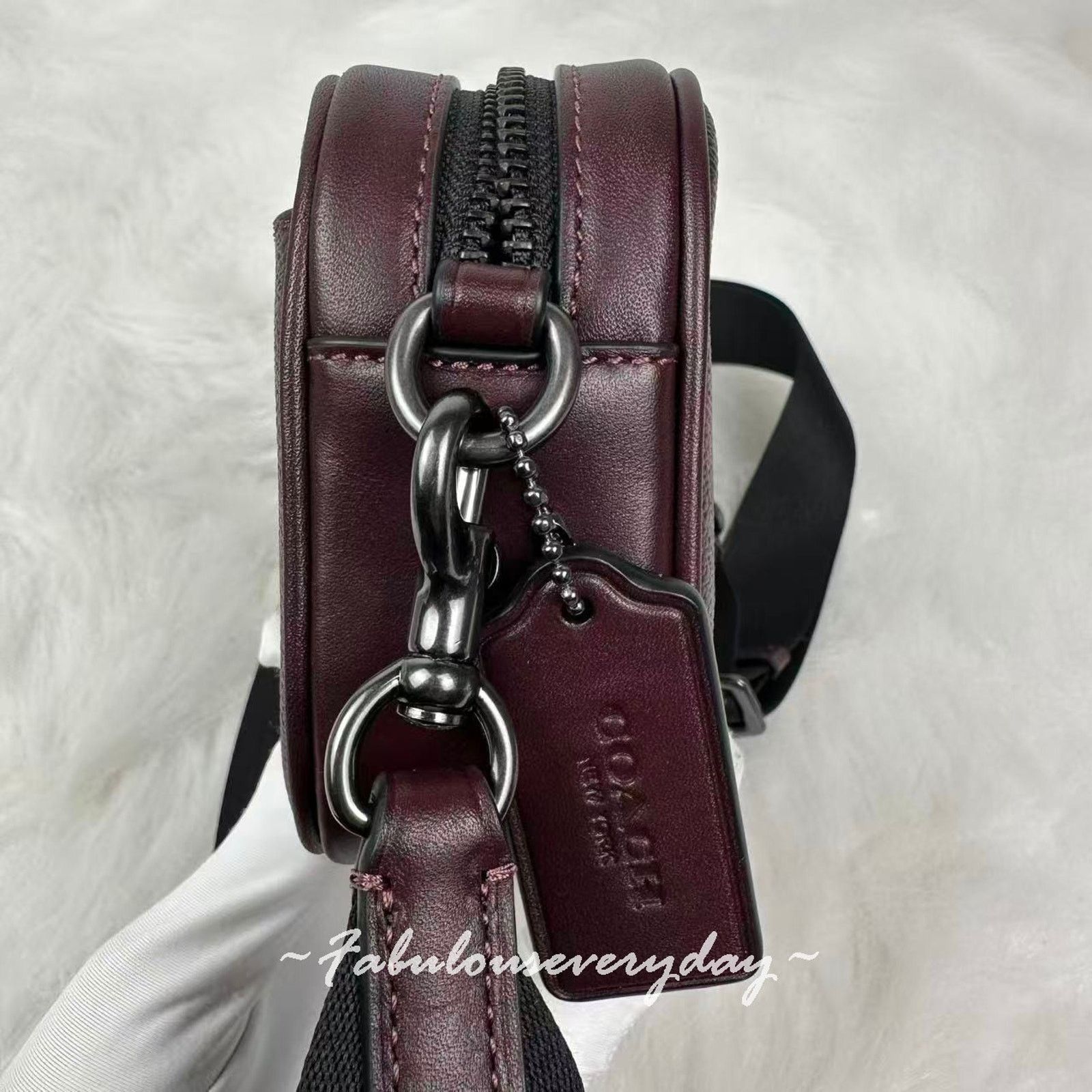 Coach Coach Jayden Crossbody Bag In Signature Canvas/QB/Currant Size ONE SIZE - 4 Thumbnail