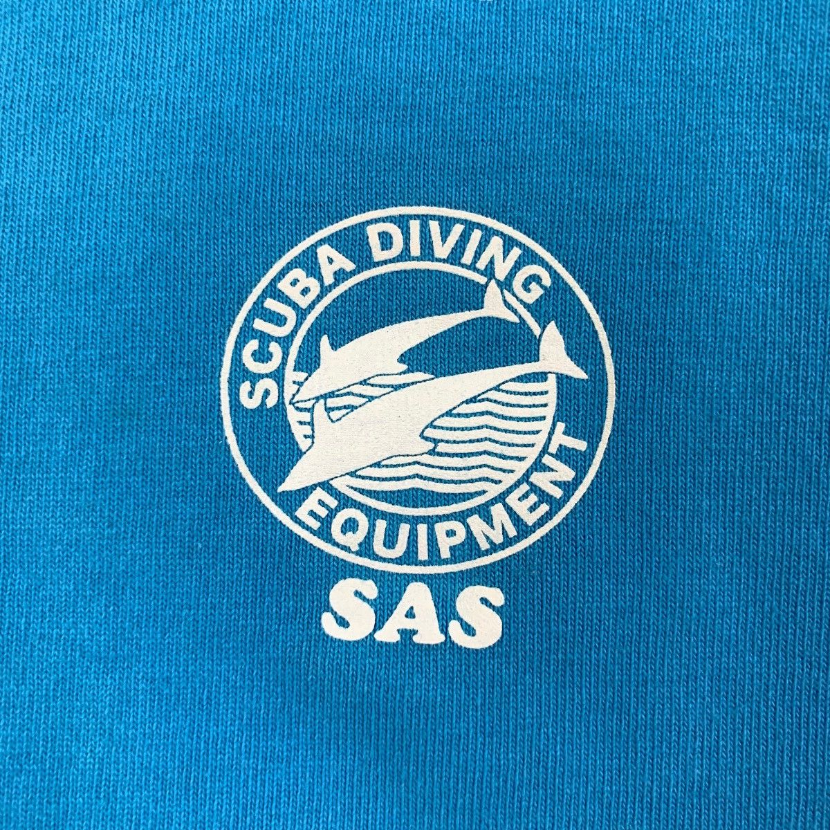 Vintage Vintage SAS SCUBA DIVING EQUIPMENT Tee Shirt Top Size L / US 10 / IT 46 - 3 Thumbnail