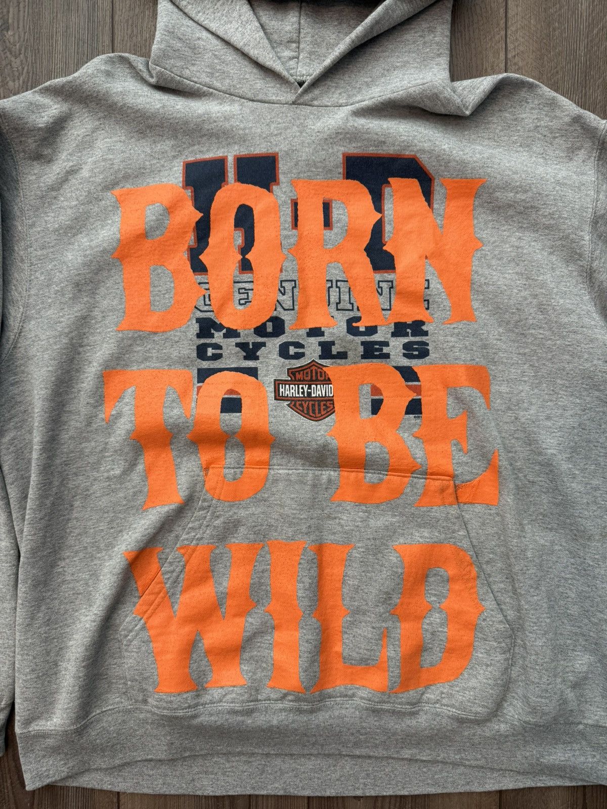 Harley Davidson Y2K Harley Davidson all over print hoodie with back print Size US XL / EU 56 / 4 - 2 Thumbnail