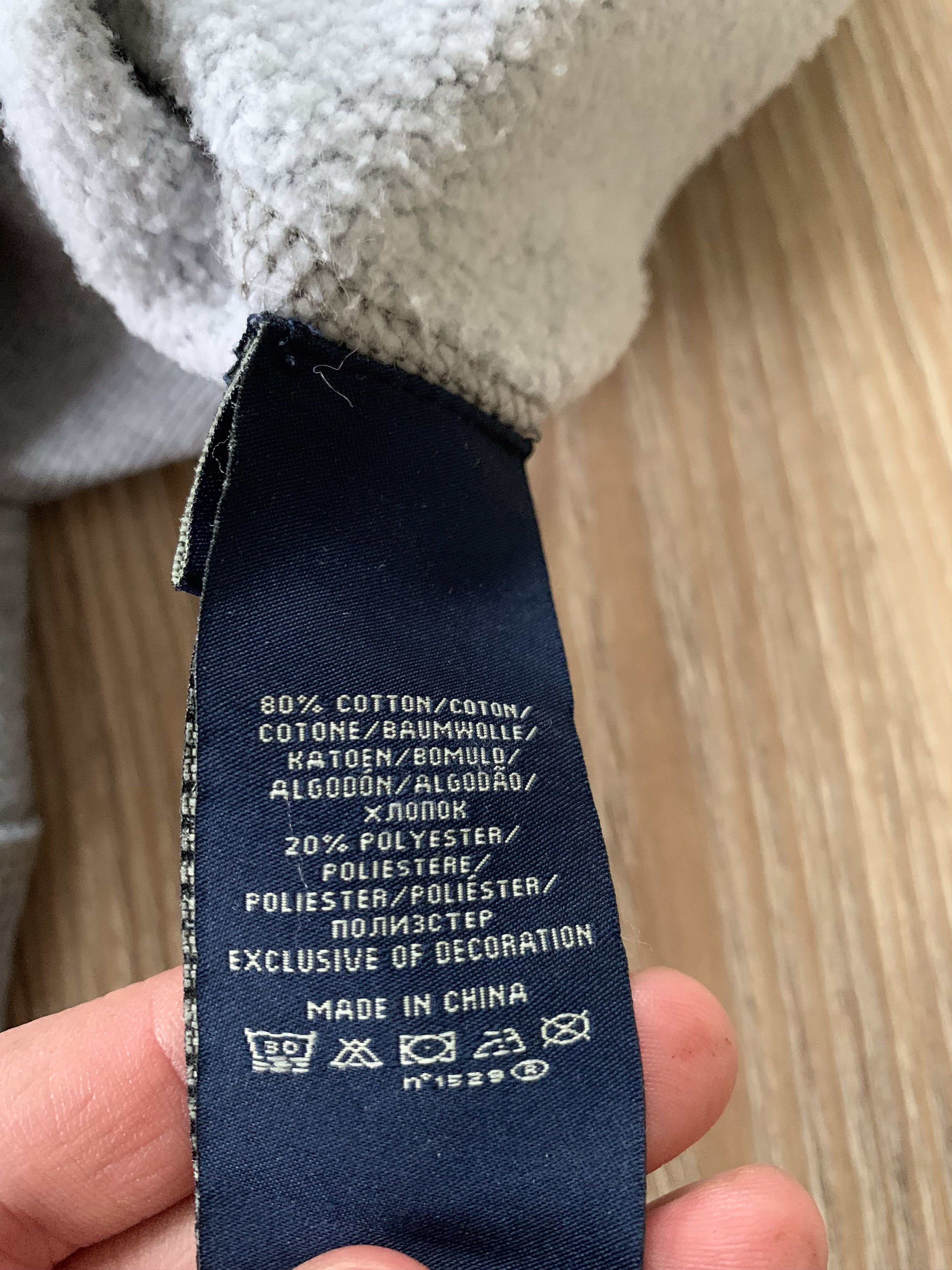 Polo Ralph Lauren × Ralph Lauren × Vintage Ralph Lauren Vintage Grey Cotton Hoodie Size US XXL / EU 58 / 5 - 7 Thumbnail