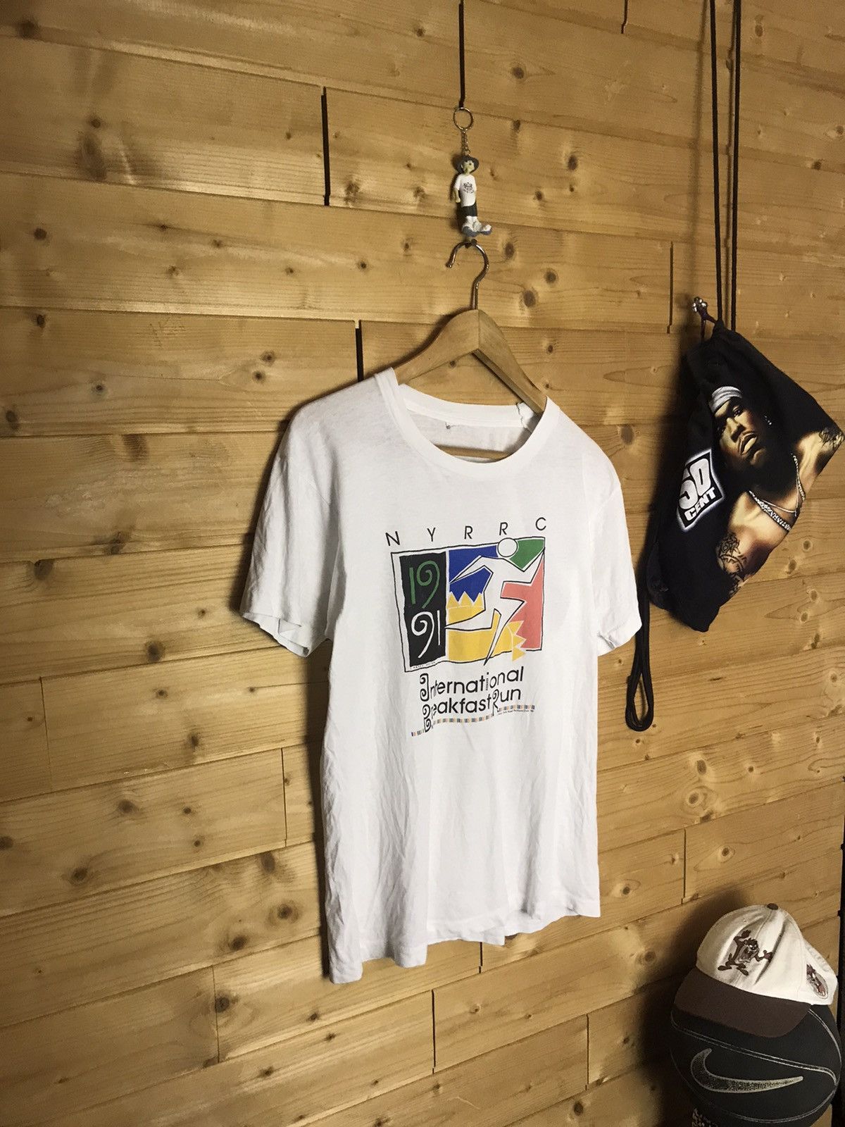 Vintage Vintage 1991 international breakfast run single stitch shirt Size US M / EU 48-50 / 2 - 1 Thumbnail