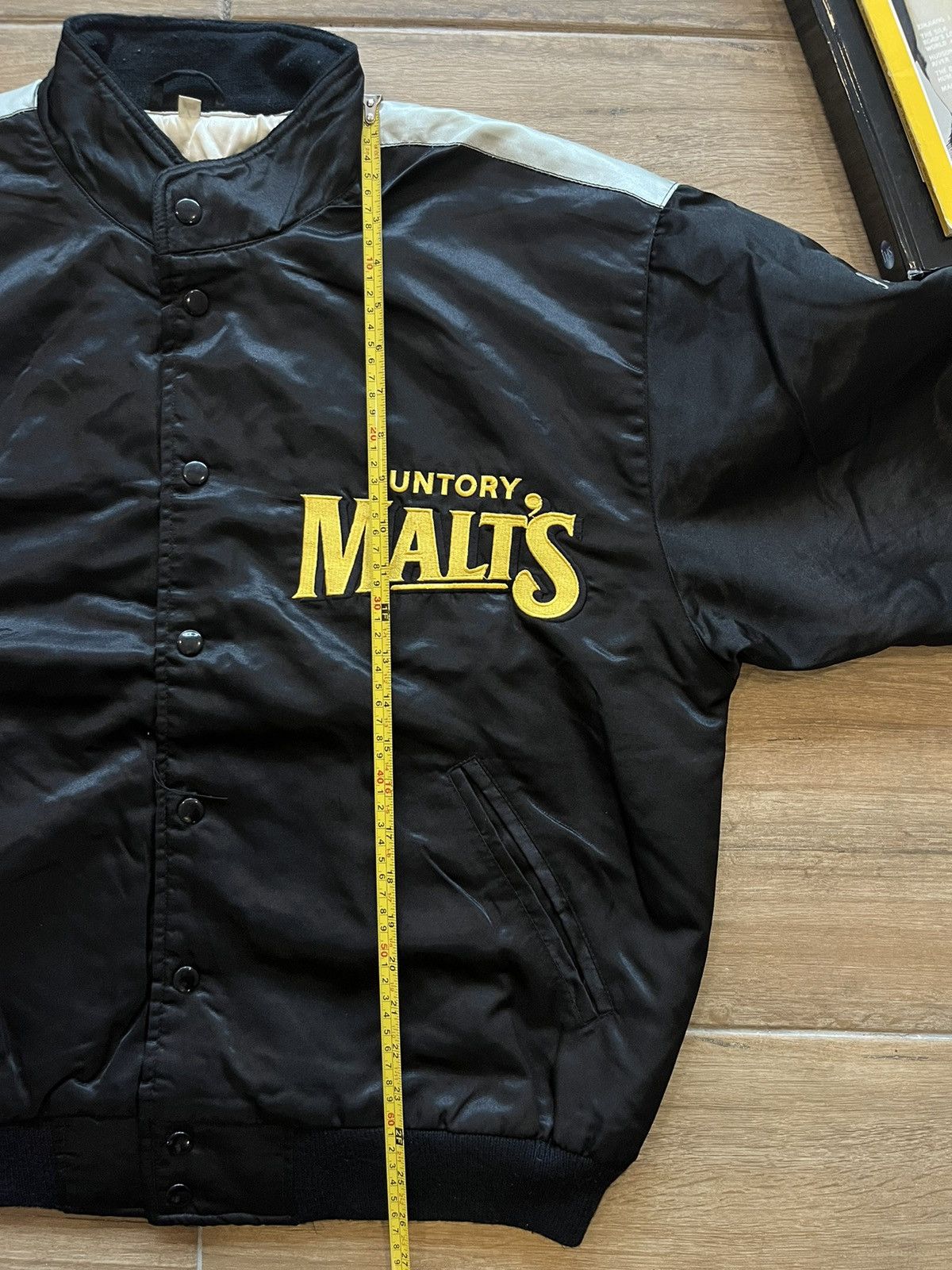 Japanese Brand × MLB Vtg Suntory Malts Baseball Varsity Jacket Size US L / EU 52-54 / 3 - 16 Thumbnail