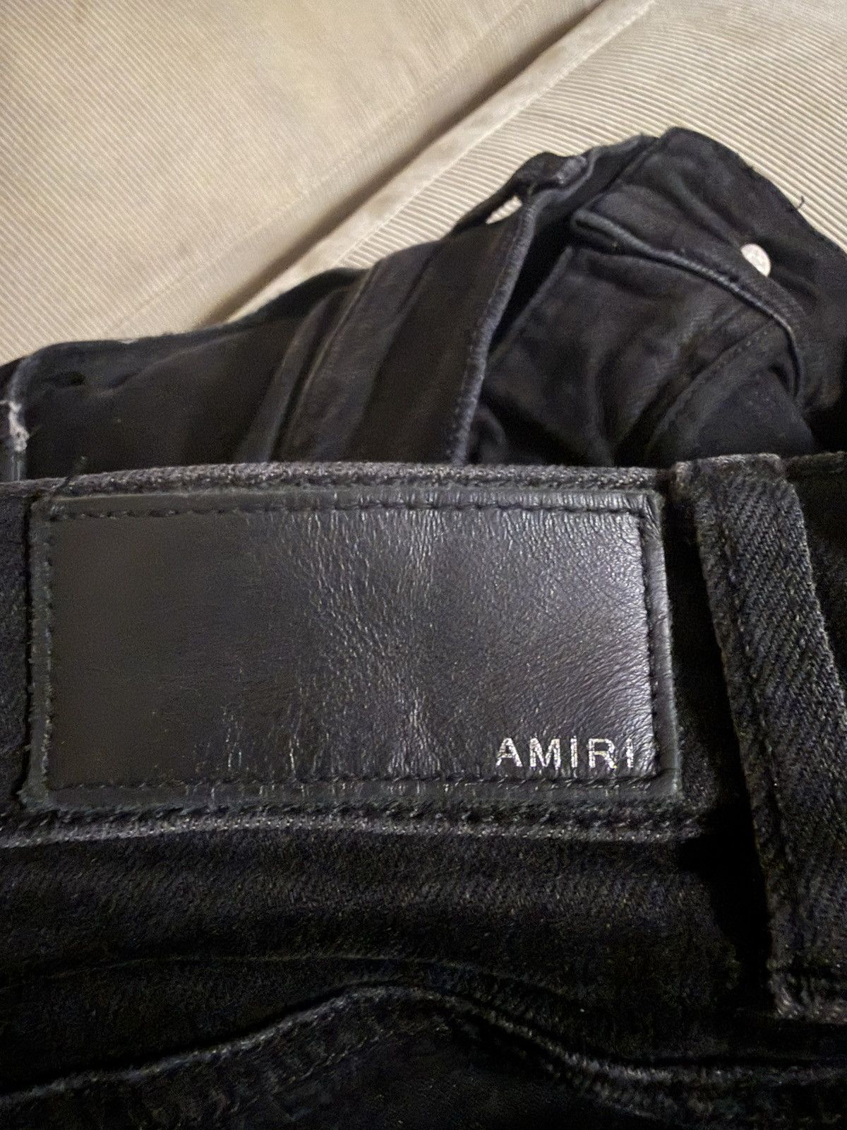 Amiri Black bandanna, MX1 Amiri jeans | Grailed