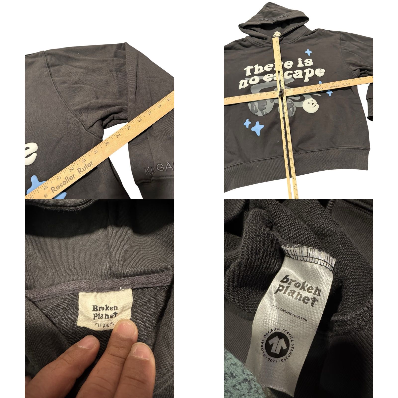 Broken Planet BROKEN PLANET Hoodie There Is No Escape Friends & Family Exclusive M Rare Unisex Adults Pullover Hooded Graphic Print Pockets Size US M / EU 48-50 / 2 - 9 Thumbnail