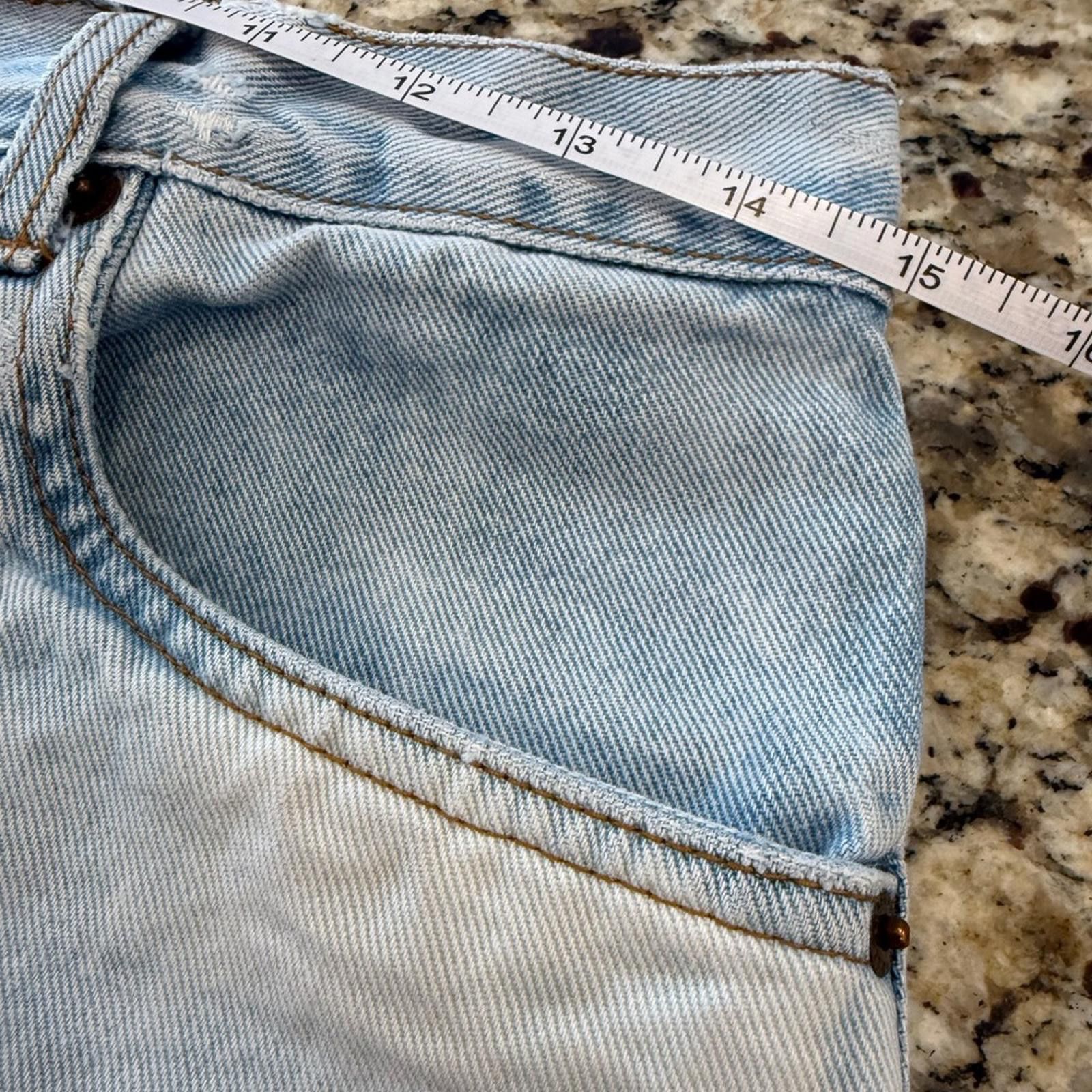 Bill Blass Bill Blass distressed hombre faded cotton jean shorts SZ 10 Size 32" / US 10 / IT 46 - 9 Thumbnail
