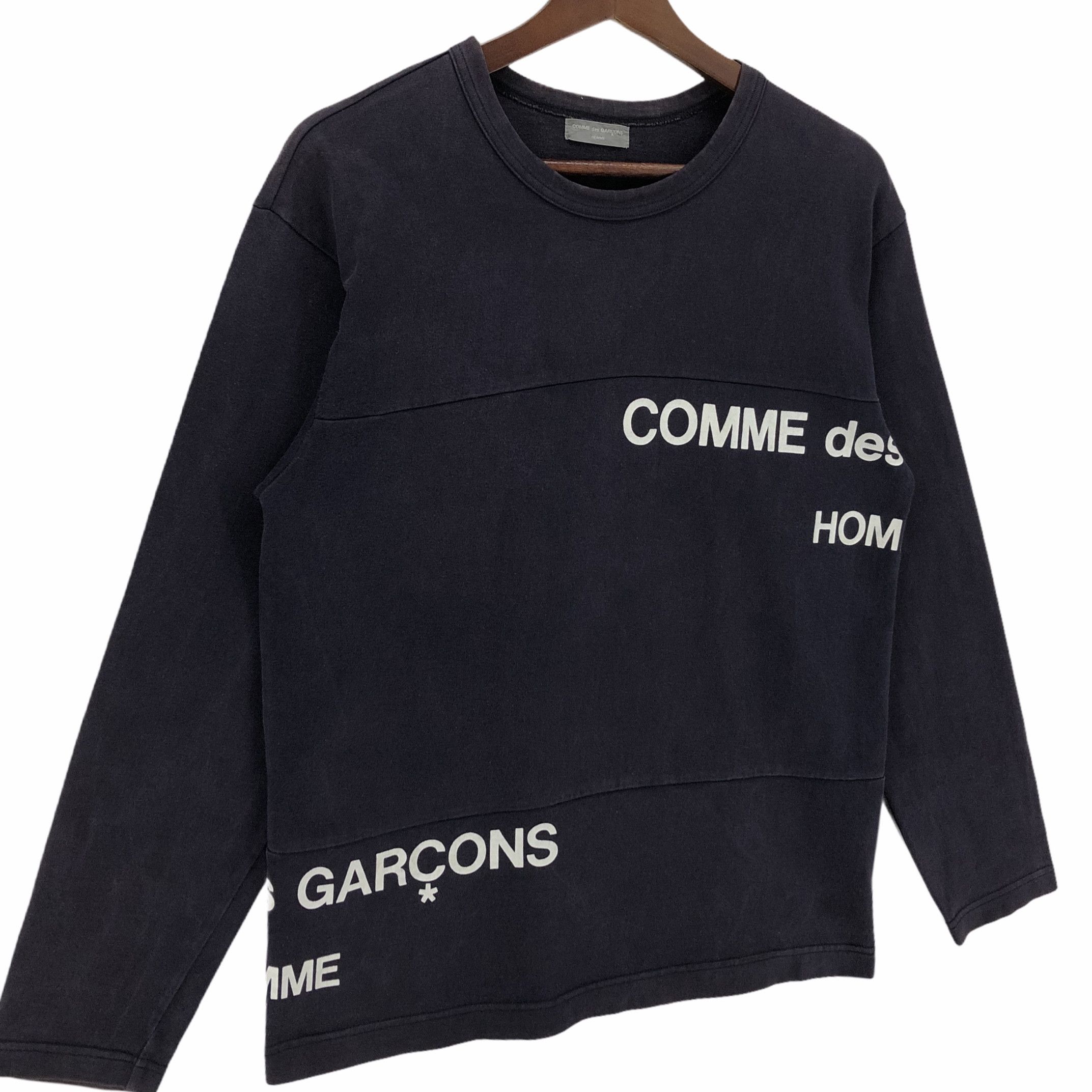 Comme des Garcons Homme Comme des Garcons Homme Black Long Sleeve T-shirt Size US S / EU 44-46 / 1 - 8 Thumbnail