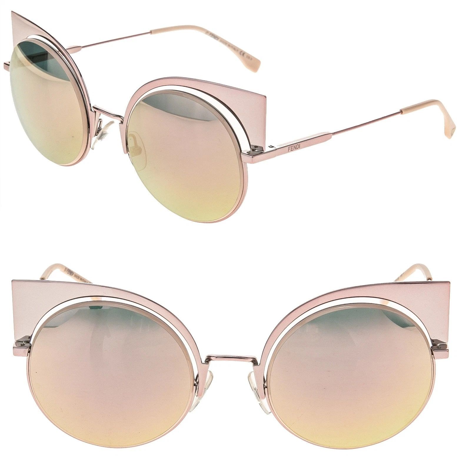 Fendi FENDI FF0177S EYESHINE 0177 Metal Mirrored Sunglasses Women Size ONE SIZE - 1 Thumbnail