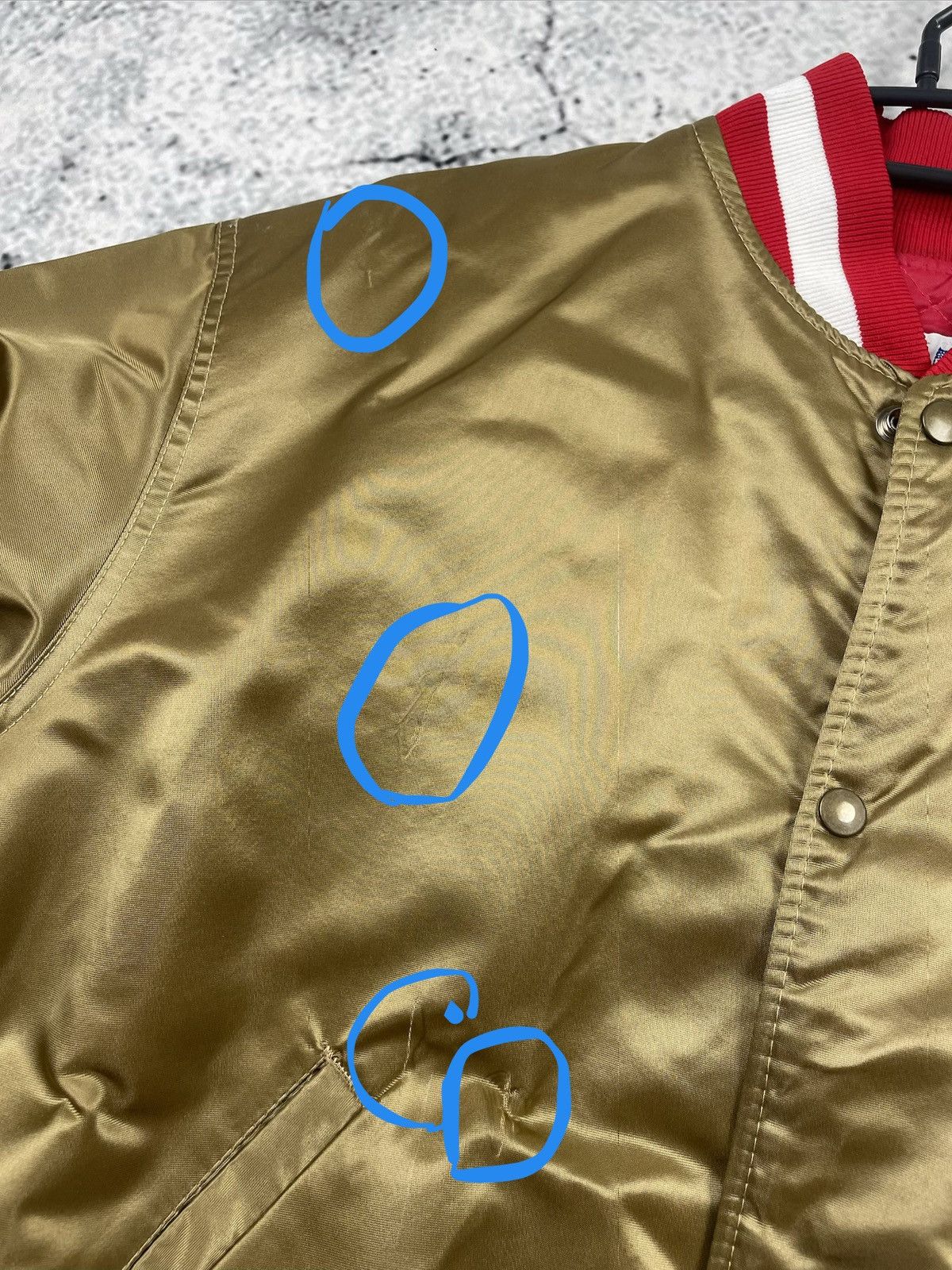 Starter Starter XL San Francisco Golden NFL Starter Jacket Bombereg Size US XL / EU 56 / 4 - 11 Thumbnail