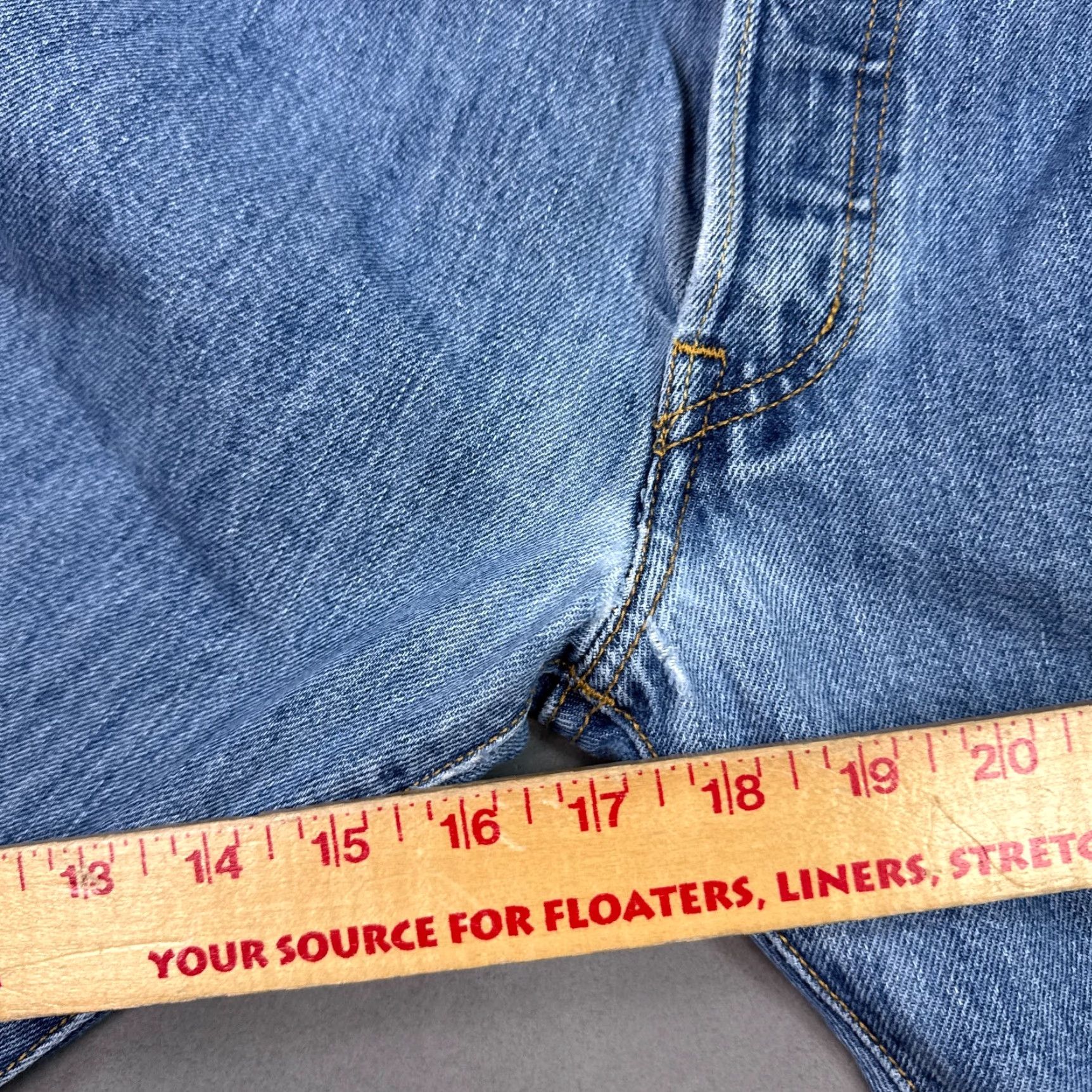 Levi's Levis 501 Jeans Mens 32x30 Blue Button Fly Denim Pants Thrashed Work Distressed Jeans Regular Levi's 501 Model Mexico Vintage No Size US 32 / EU 48 - 6 Thumbnail