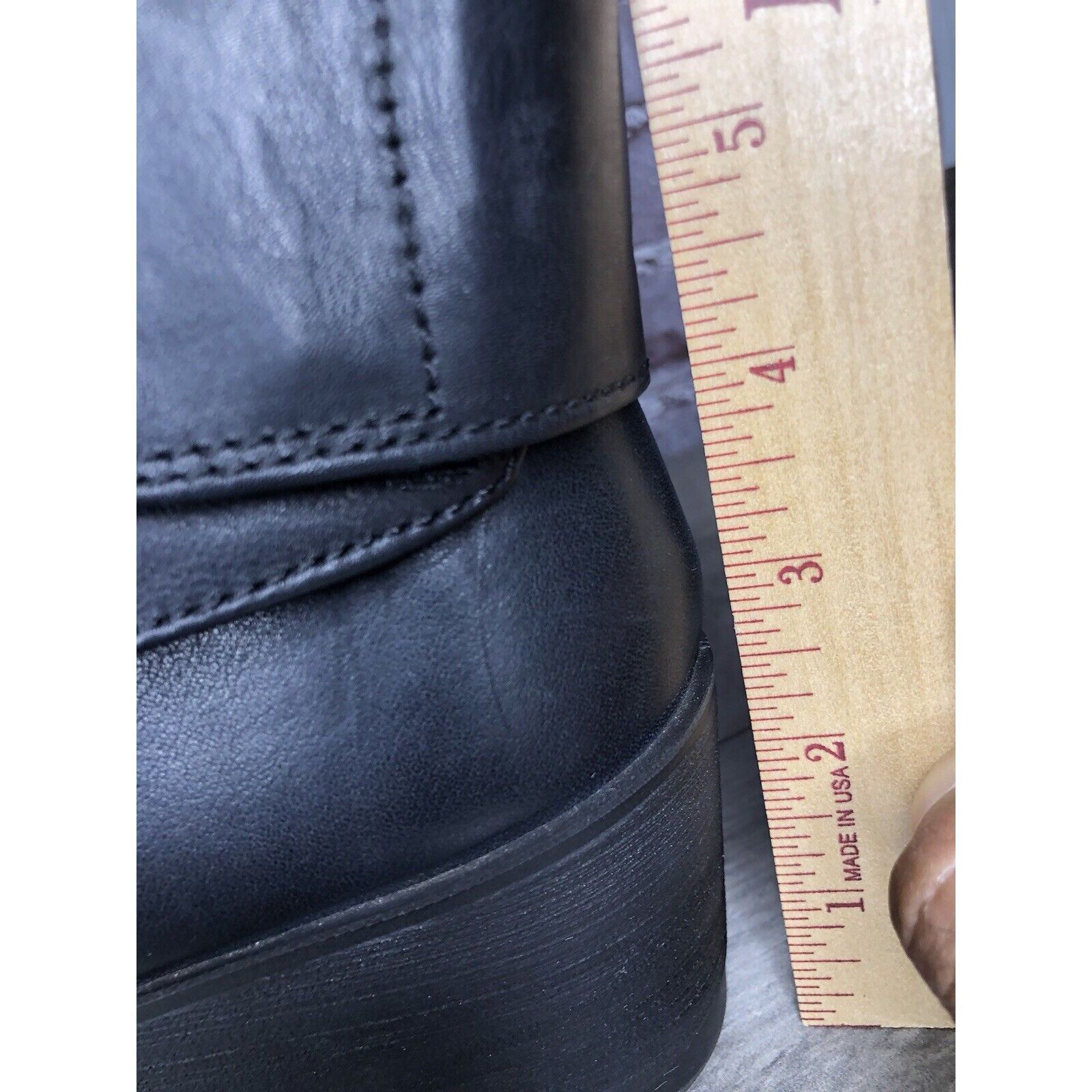 Other IGI&CO Black Leather High Wedge Strap Booties Boots Women Sz Size US 6.5 / IT 36.5 - 16 Thumbnail