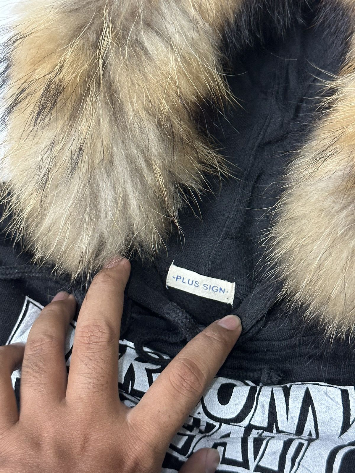 If Six Was Nine × Japanese Brand × Le Grande Bleu (L.G.B.) Fur hoodie Plus Sign skull bones Size US S / EU 44-46 / 1 - 8 Thumbnail