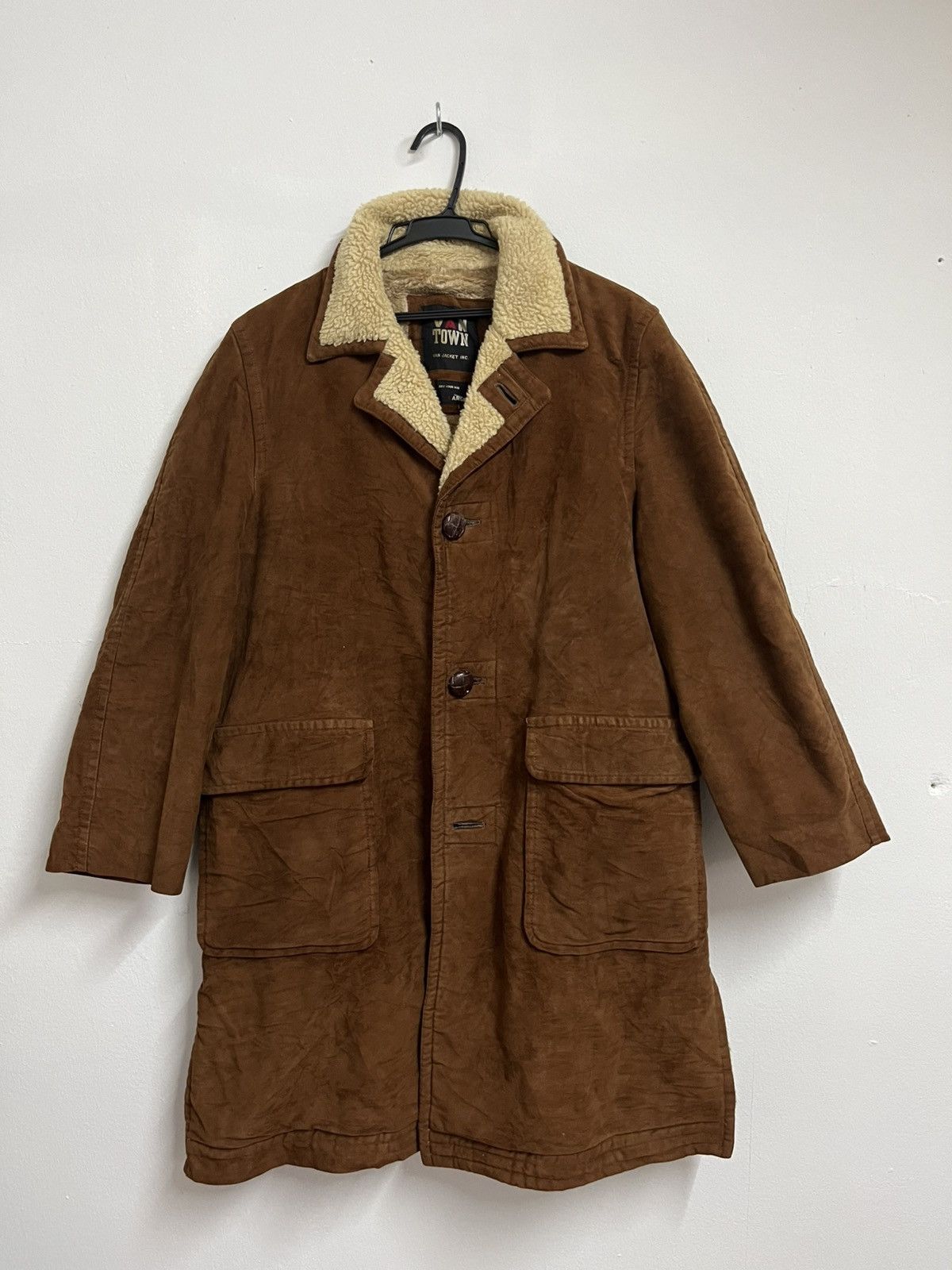 Le Grande Bleu (L.G.B.) 💥RARE💥Brown Velvet with Deep Pile Fleece Faux Fur Inner Size US L / EU 52-54 / 3 - 1 Thumbnail
