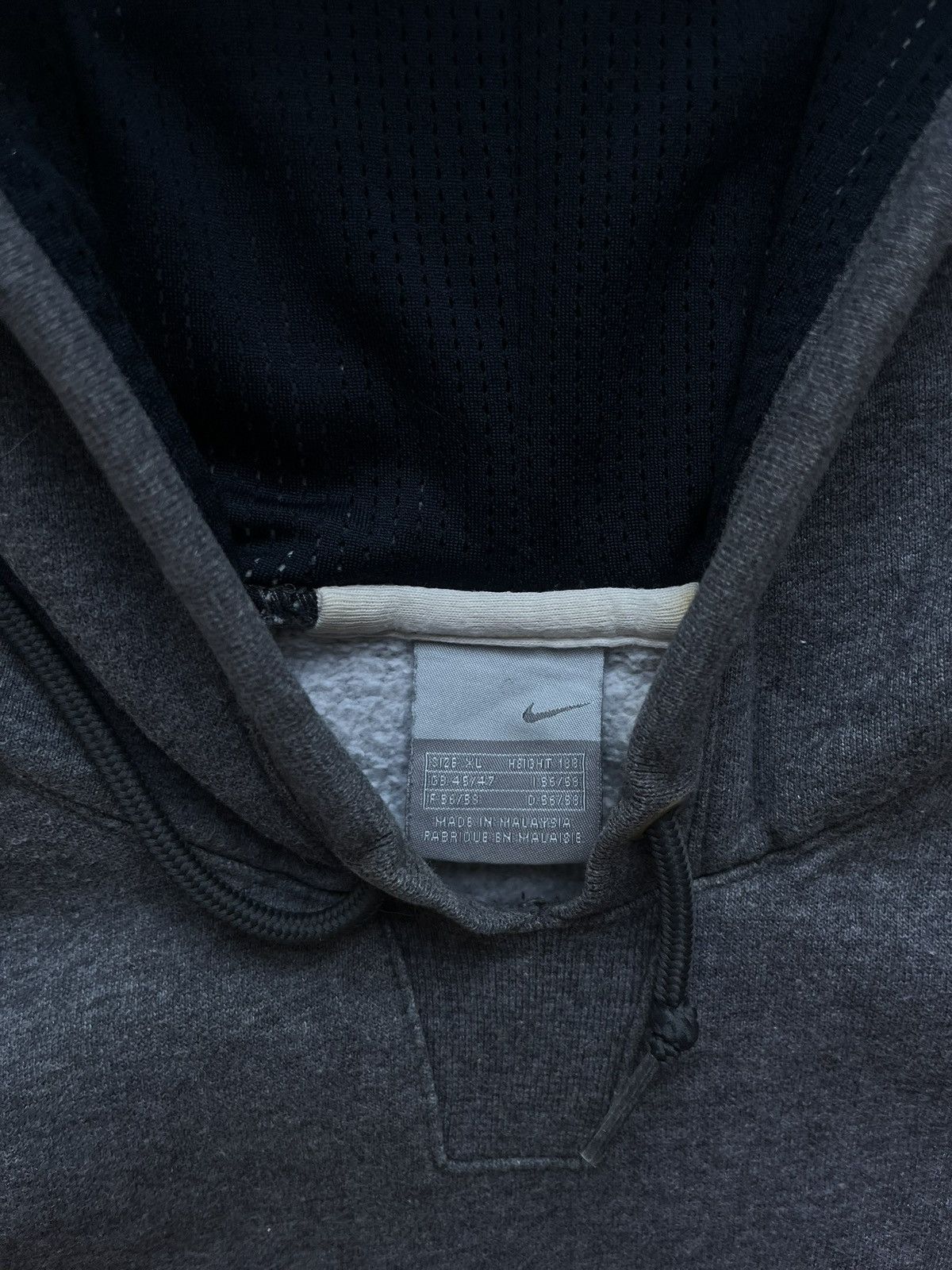 Nike 00s Nike Big Spellout Logo Oversized Boxy Hoodie Retro Rare Size US XL / EU 56 / 4 - 3 Thumbnail