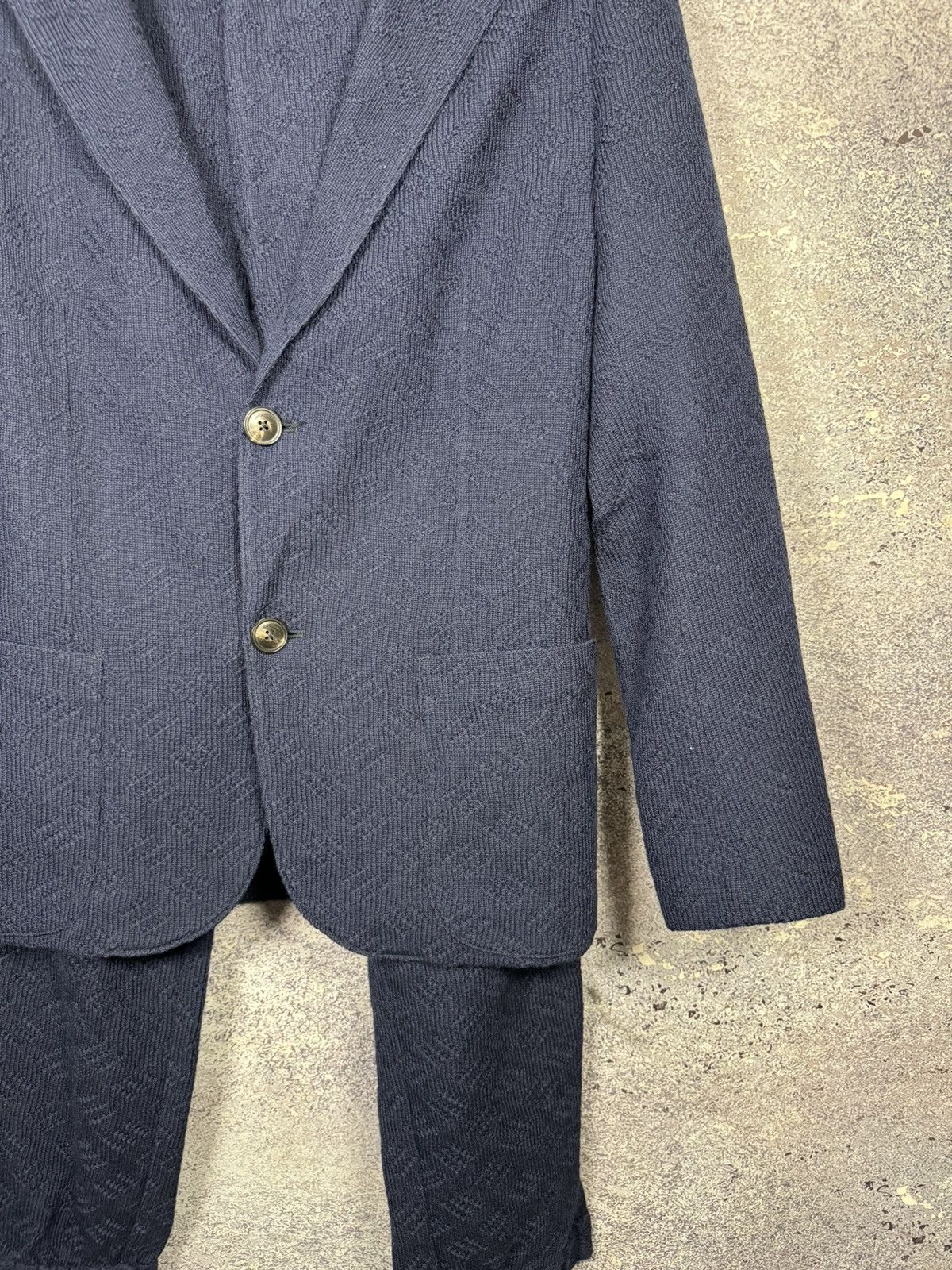 Emporio Armani Emporio Armani Women’s Blue Double Knit Lana Wool Suits Size M / US 6-8 / IT 42-44 - 4 Thumbnail