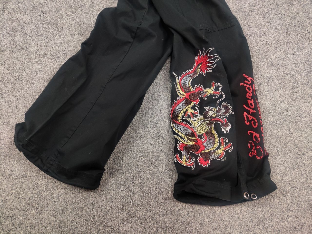 Ed Hardy Ed Hardy Vintage Y2K Style Dragon Embroidered Cargo Pants Size US 30 / EU 46 - 6 Thumbnail