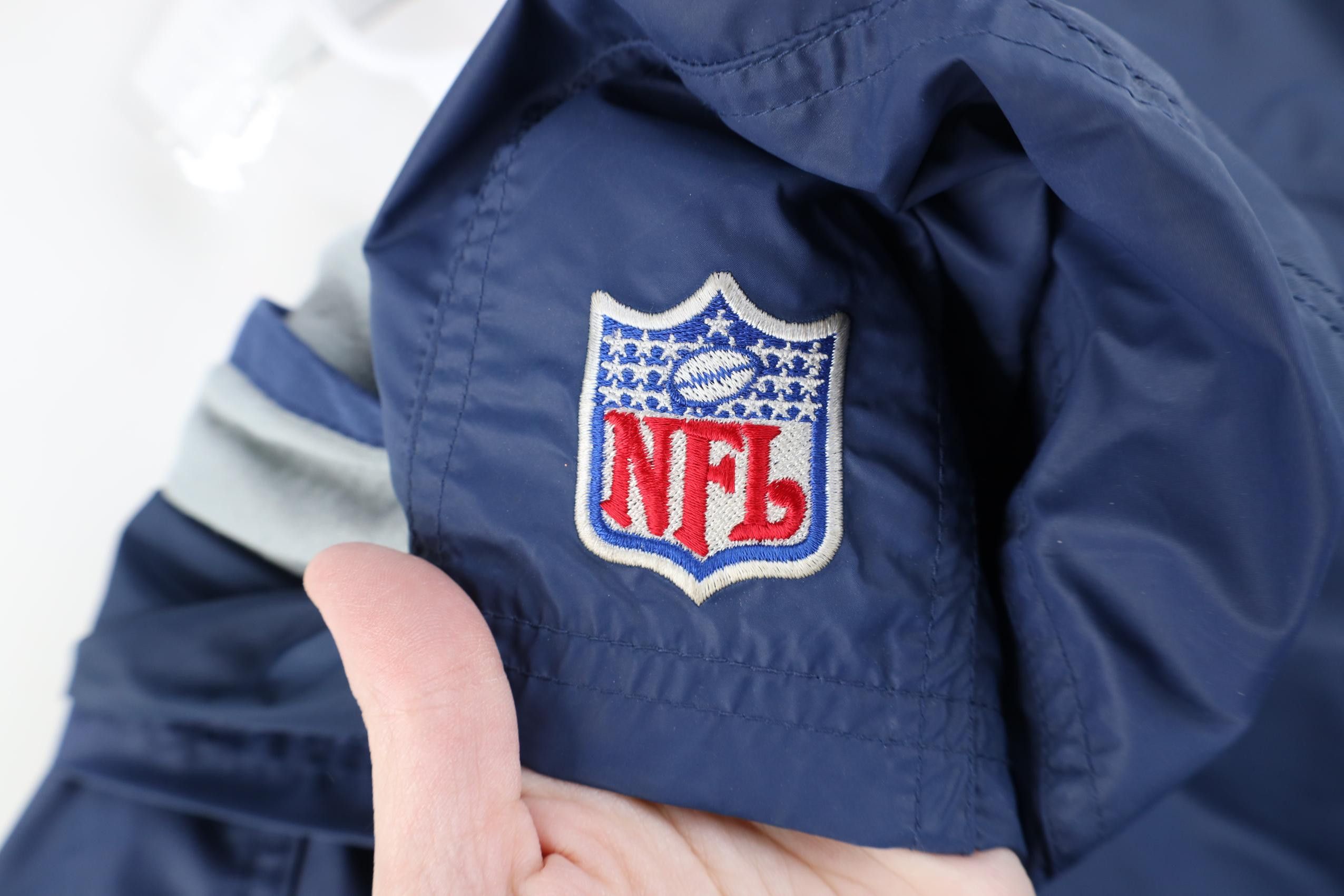 Nike Vintage 90s Nike Pro Line Cowboys Hooded Rain Jacket Size US L / EU 52-54 / 3 - 16 Thumbnail