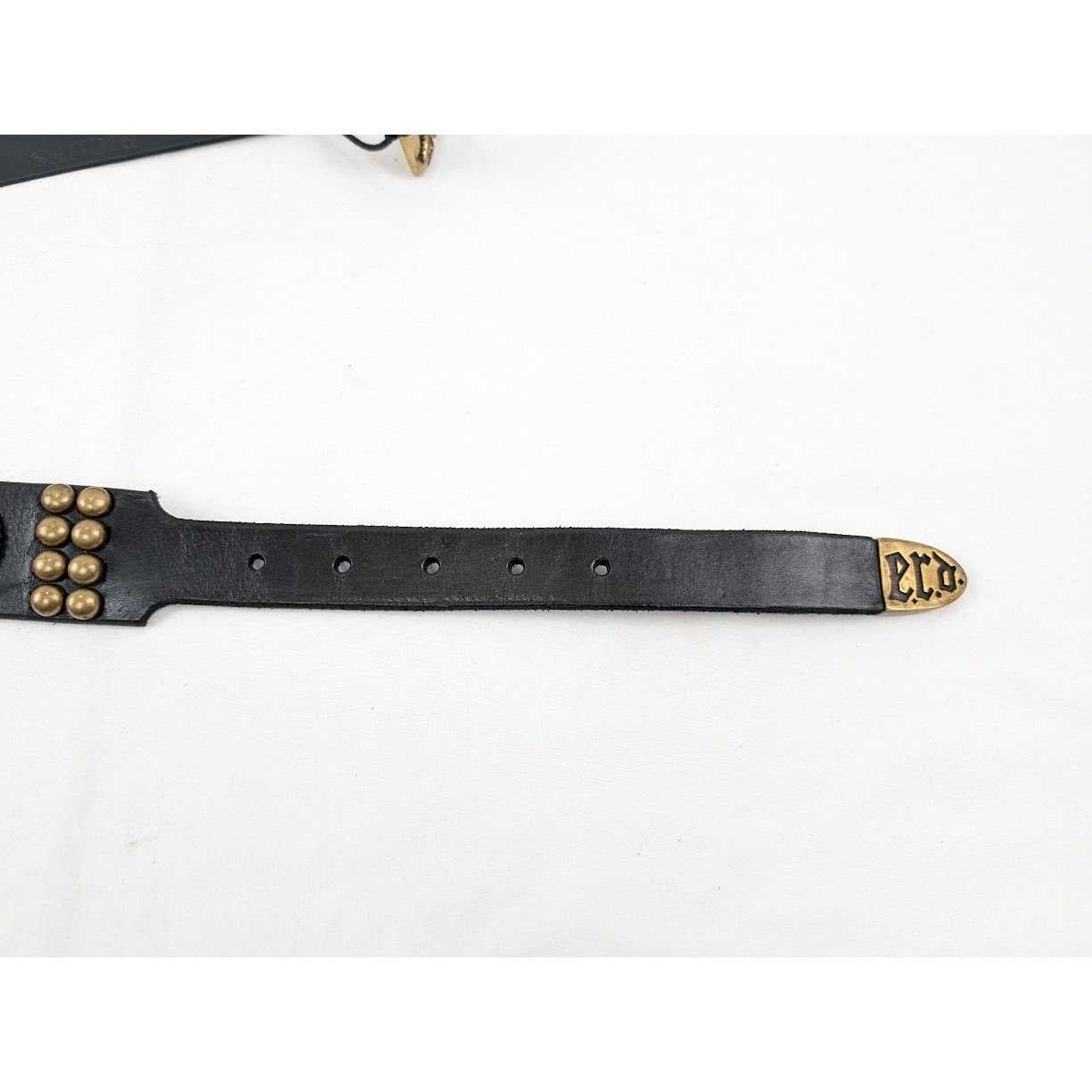 Enfants Riches Deprimes o1rshd1 Q:2 / Size:110 / Antique Brass Jesus Coin Belt Black Size 44 - 8 Thumbnail