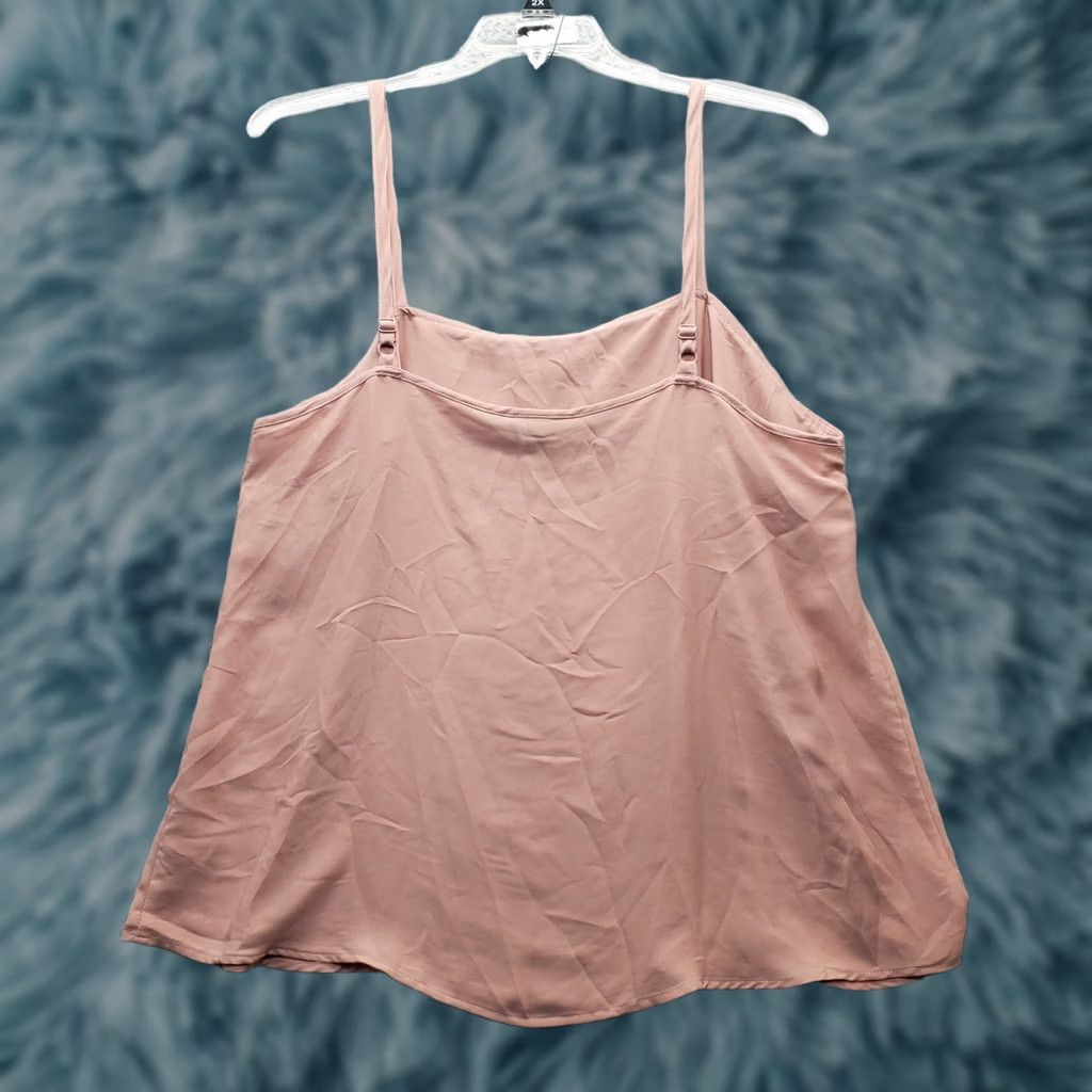 Torrid Torrid Womens Cami Top Pink Georgette Pleated 0 Size Spaghetti Strap Tank Casual Sleeveless Size XS / US 0-2 / IT 36-38 - 1 Thumbnail