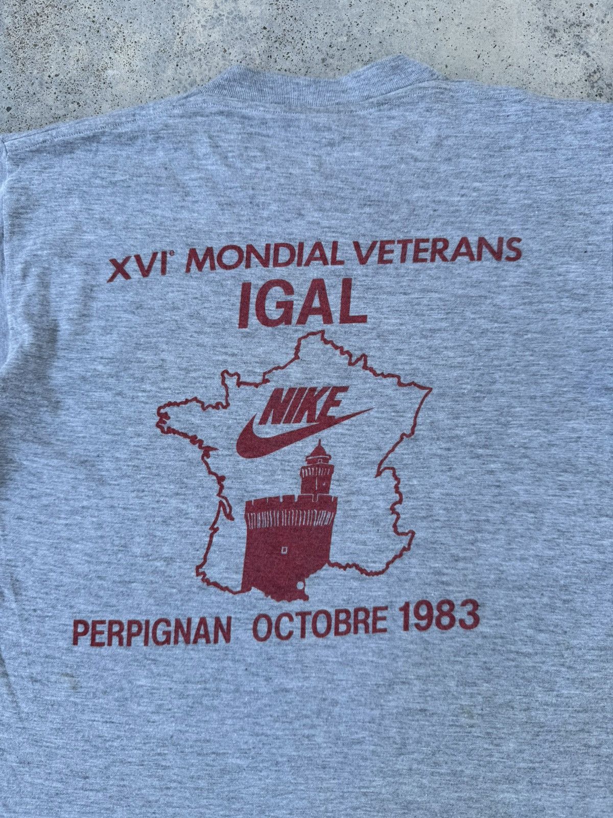Nike Vintage 80s Nike XVI Mondial Veterans Igal Perpignan Size US S / EU 44-46 / 1 - 5 Thumbnail