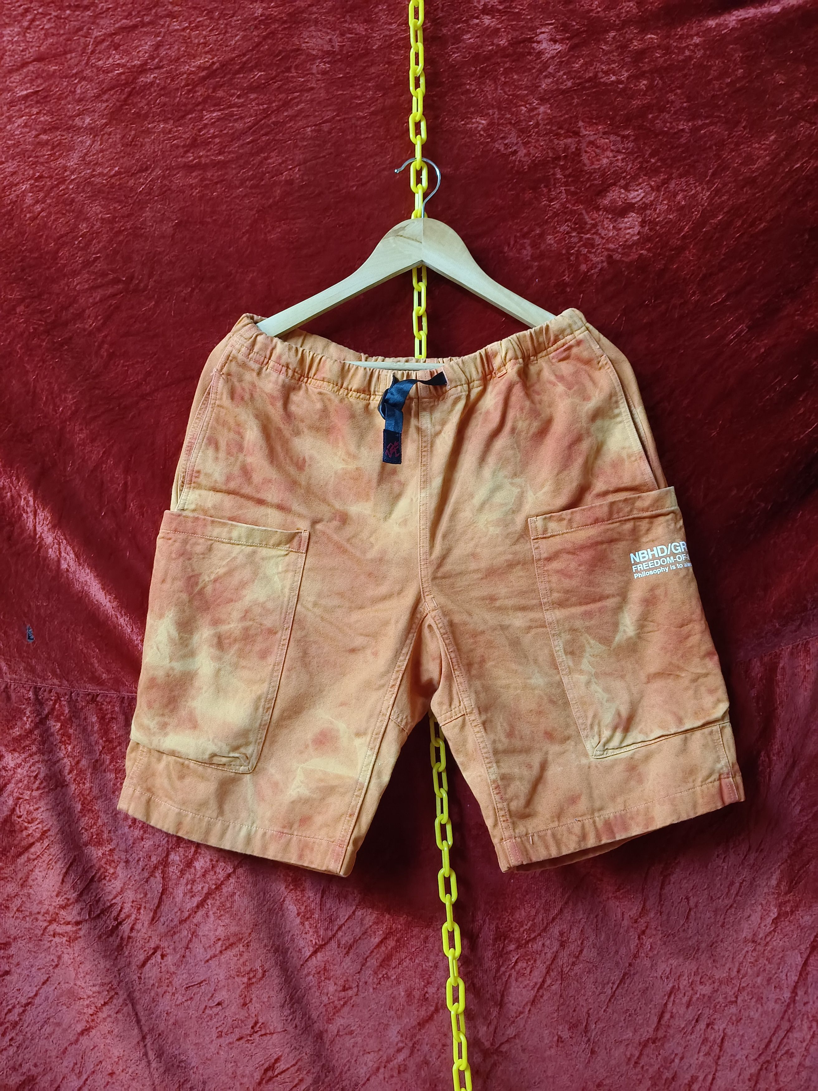 Neighborhood Gramicci Orange Tie-Dye Short Size US 34 / EU 50 - 1 Thumbnail