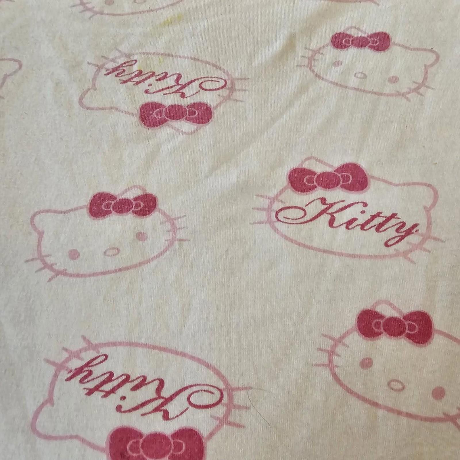 Designer Women's Hello Kitty White and Pink Crop-top Size L / US 10 / IT 46 - 6 Thumbnail