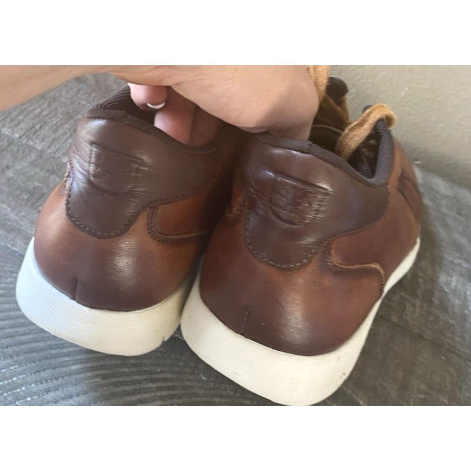 Stacy Adams Stacy Adams Harlow Mid Sneaker Mens 8.5 M Cognac Brown Shoe Size 8.5 M Sneaker Athletic Lace Up Modern Style, Stacy Adams Harlow, Brown, Shoes, Men Size US 9 / EU 42 - 4 Thumbnail