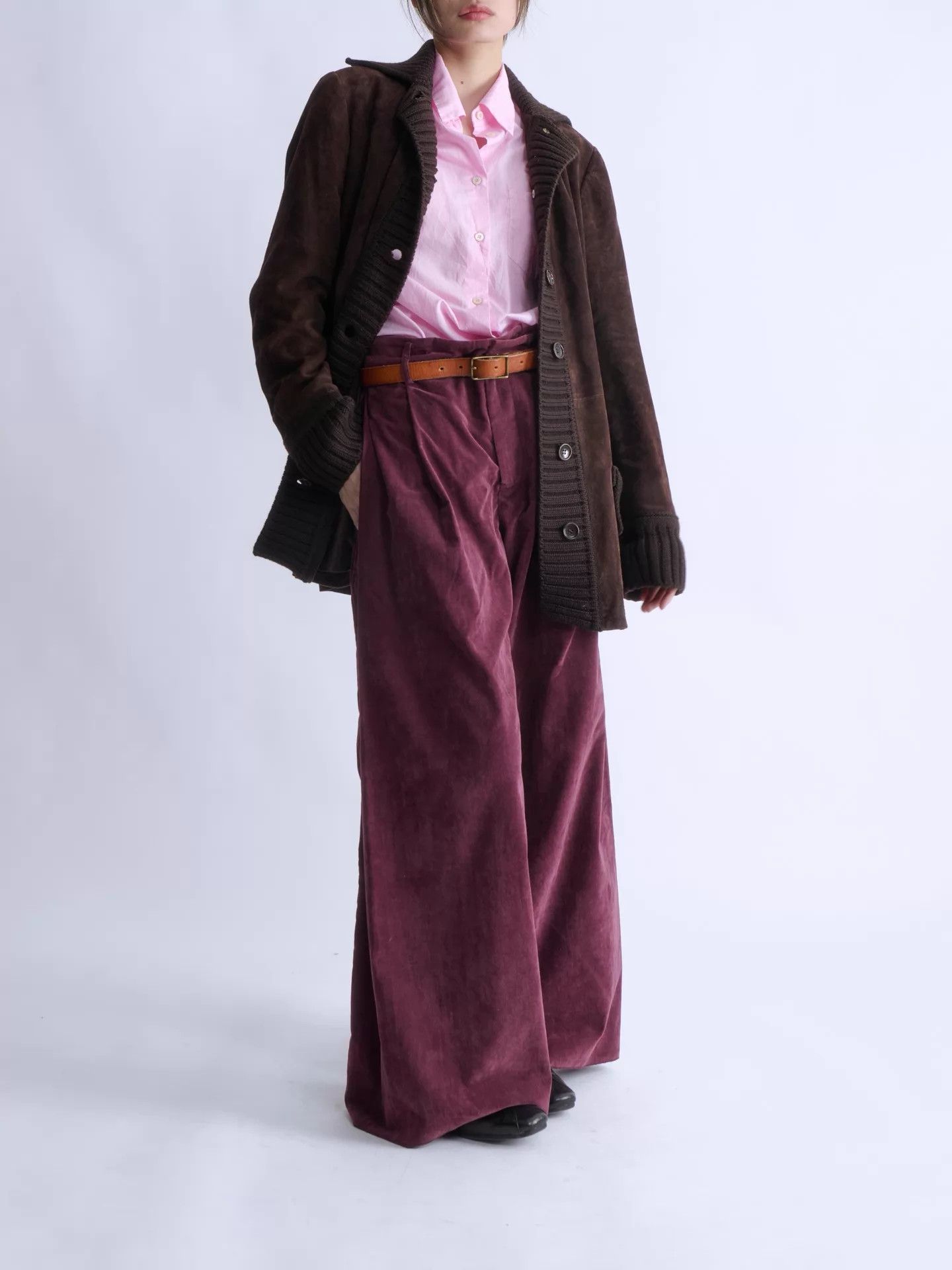 Loewe LOEWE 90s Men’s Suede & Wool Ribbed Knit Paneled Jacket Size US S / EU 44-46 / 1 - 6 Thumbnail
