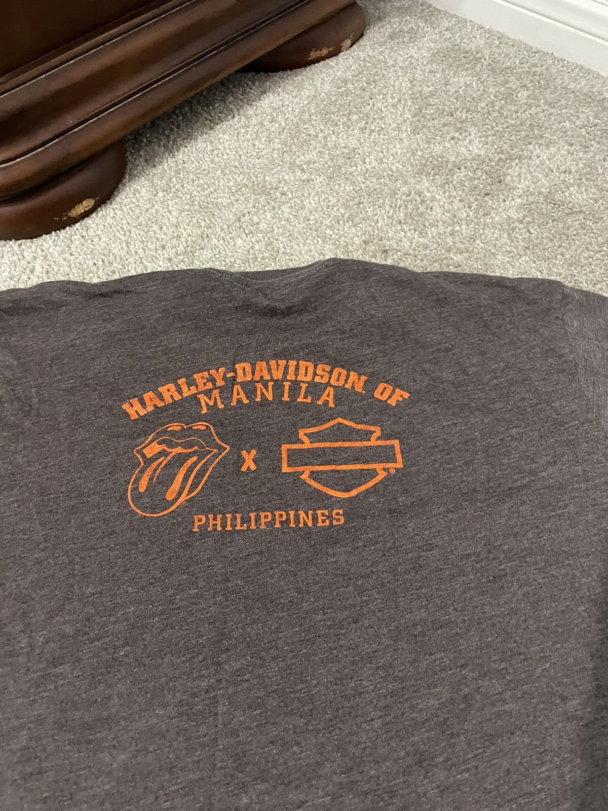 Harley Davidson Harley Davidson Rolling Stones Shirt Size Large Double Sided Size US L / EU 52-54 / 3 - 6 Thumbnail