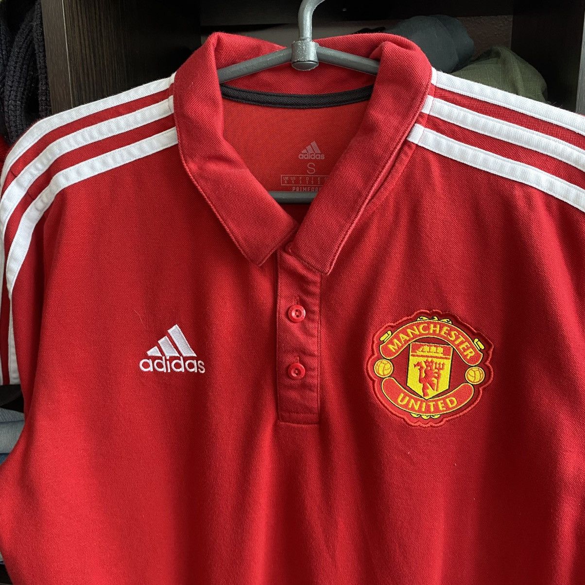 Adidas Mens Adidas Manchester United 2021 Red Home jersey Size US S / EU 44-46 / 1 - 2 Thumbnail