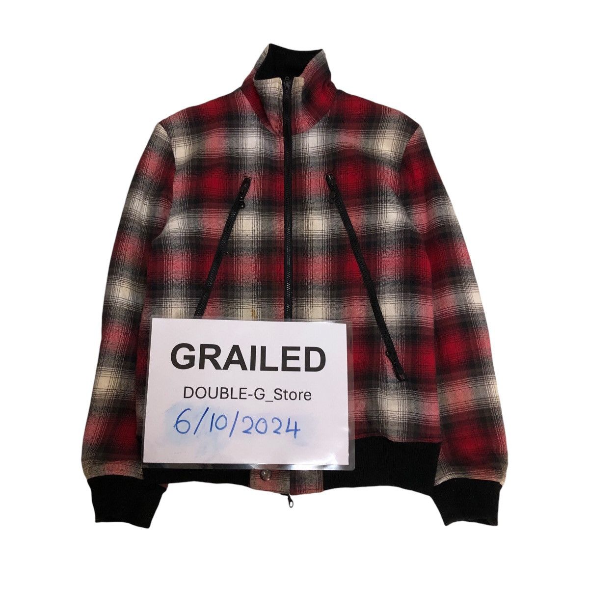 In The Attic 📌Vintage Bomber Jacket In The Attic Punk Tartan Design Size US L / EU 52-54 / 3 - 1 Thumbnail
