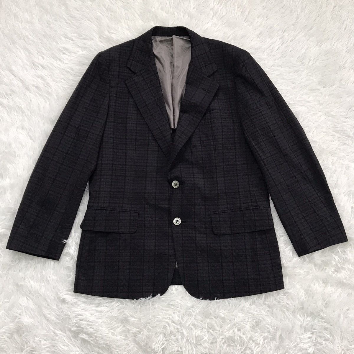 Burberry Burberrys wool & silk blazer jacket made in Japan Size US S / EU 44-46 / 1 - 1 Thumbnail