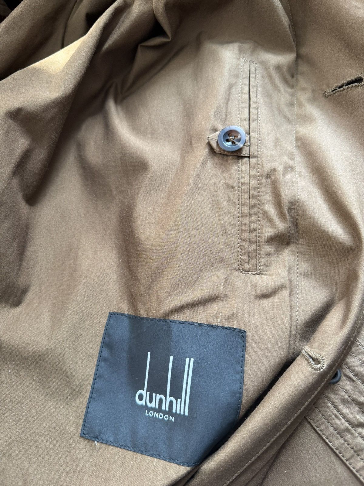 Alfred Dunhill 5K runway sample cotton/silk tobacco-brown trench, IT50, IT Size US M / EU 48-50 / 2 - 20 Thumbnail